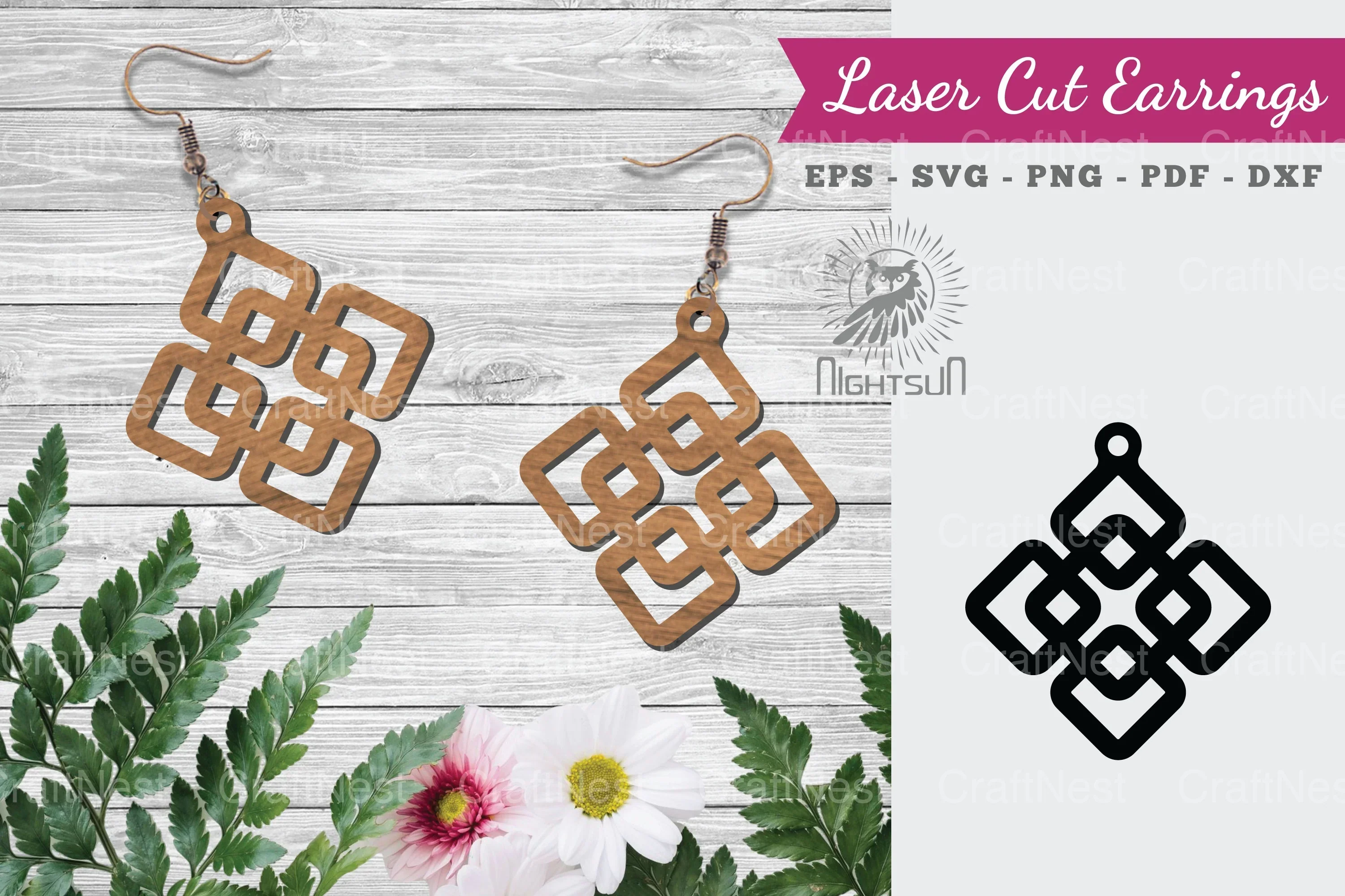 Laser Cut Earrings SVG Bundle