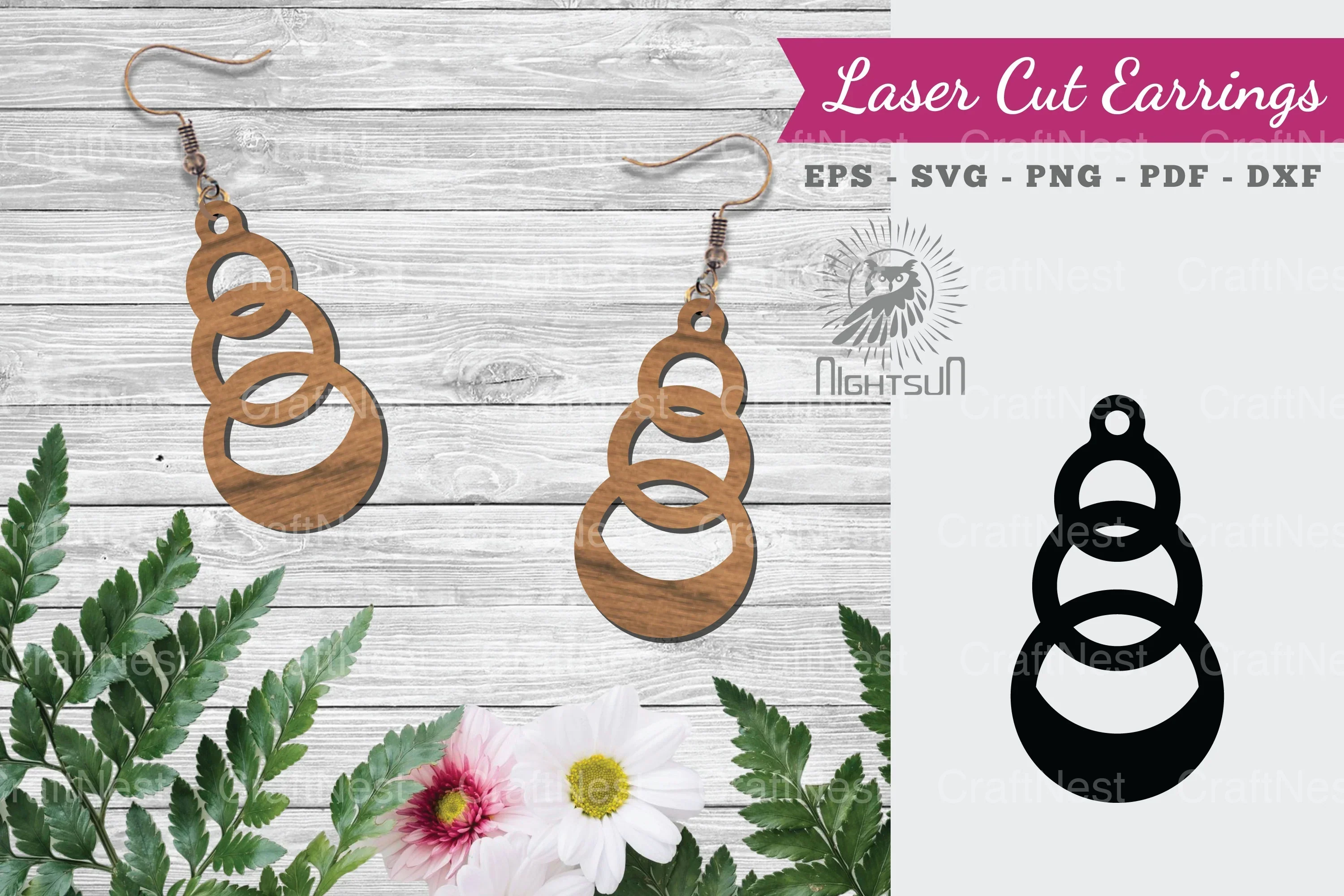 Laser Cut Earrings SVG Bundle