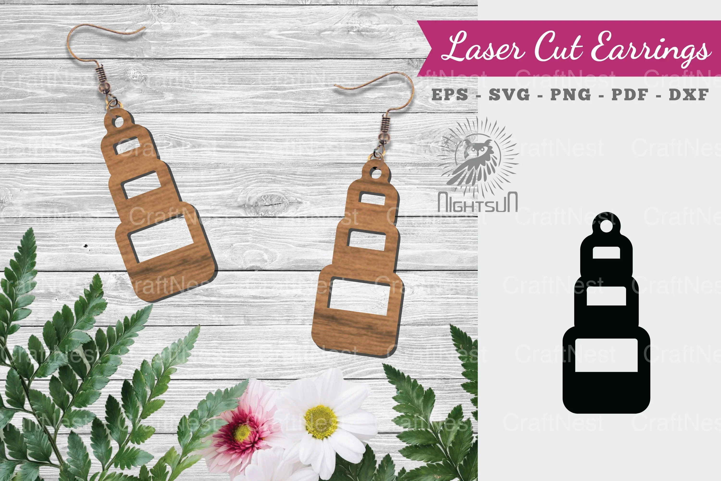 Laser Cut Earrings SVG Bundle