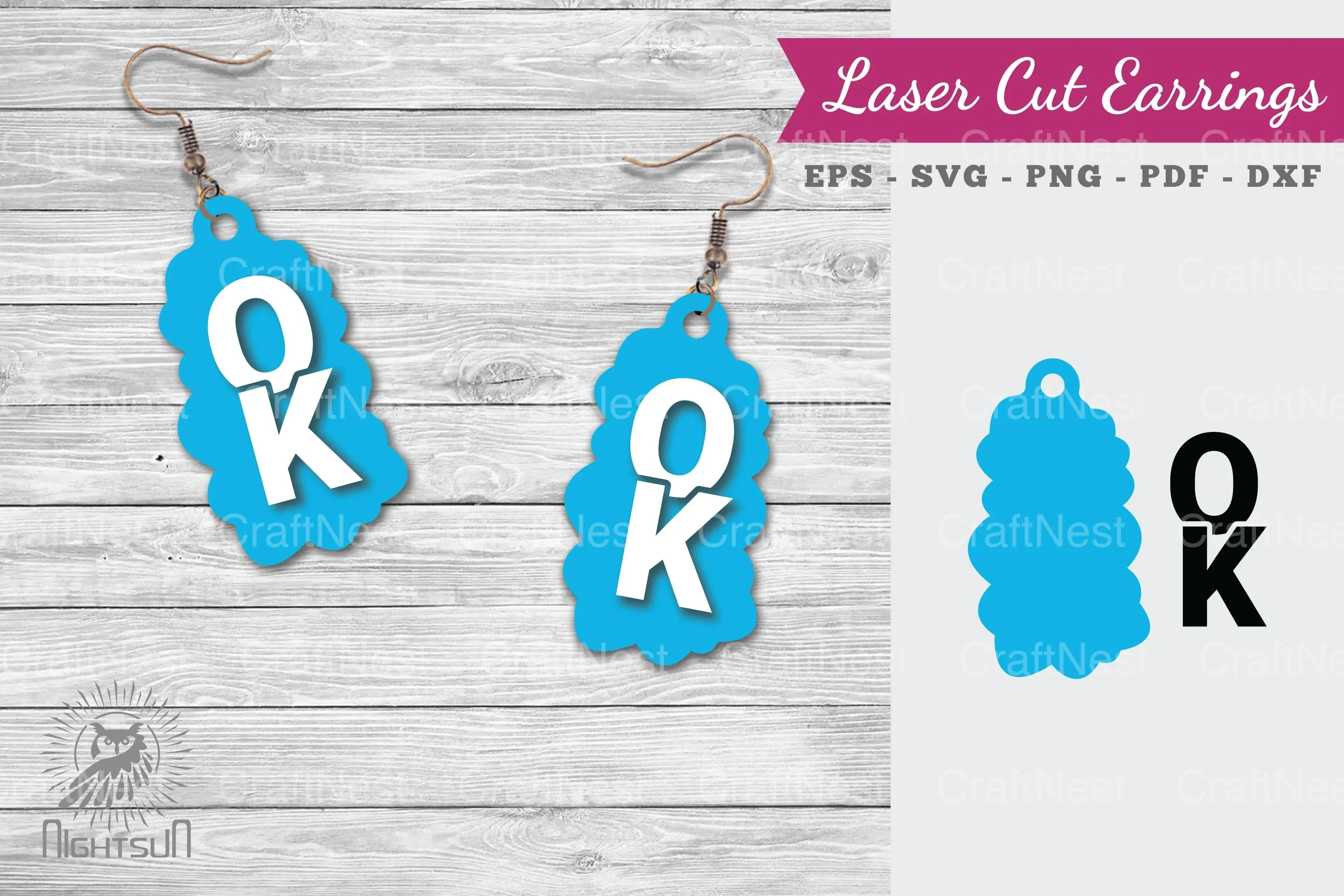 Laser Cut Earrings SVG Bundle
