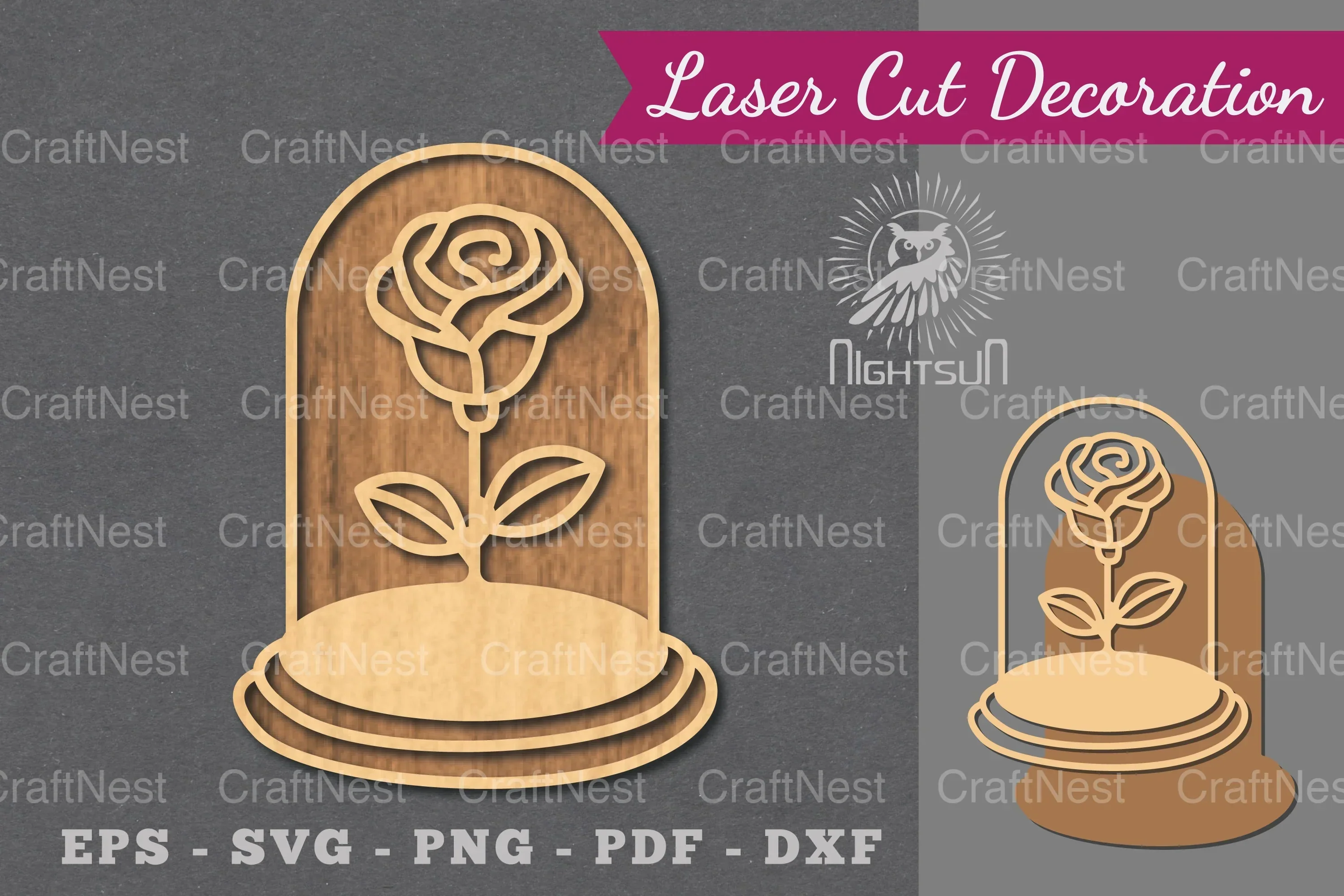 Laser Cut Flower Tube Decorations Bundle