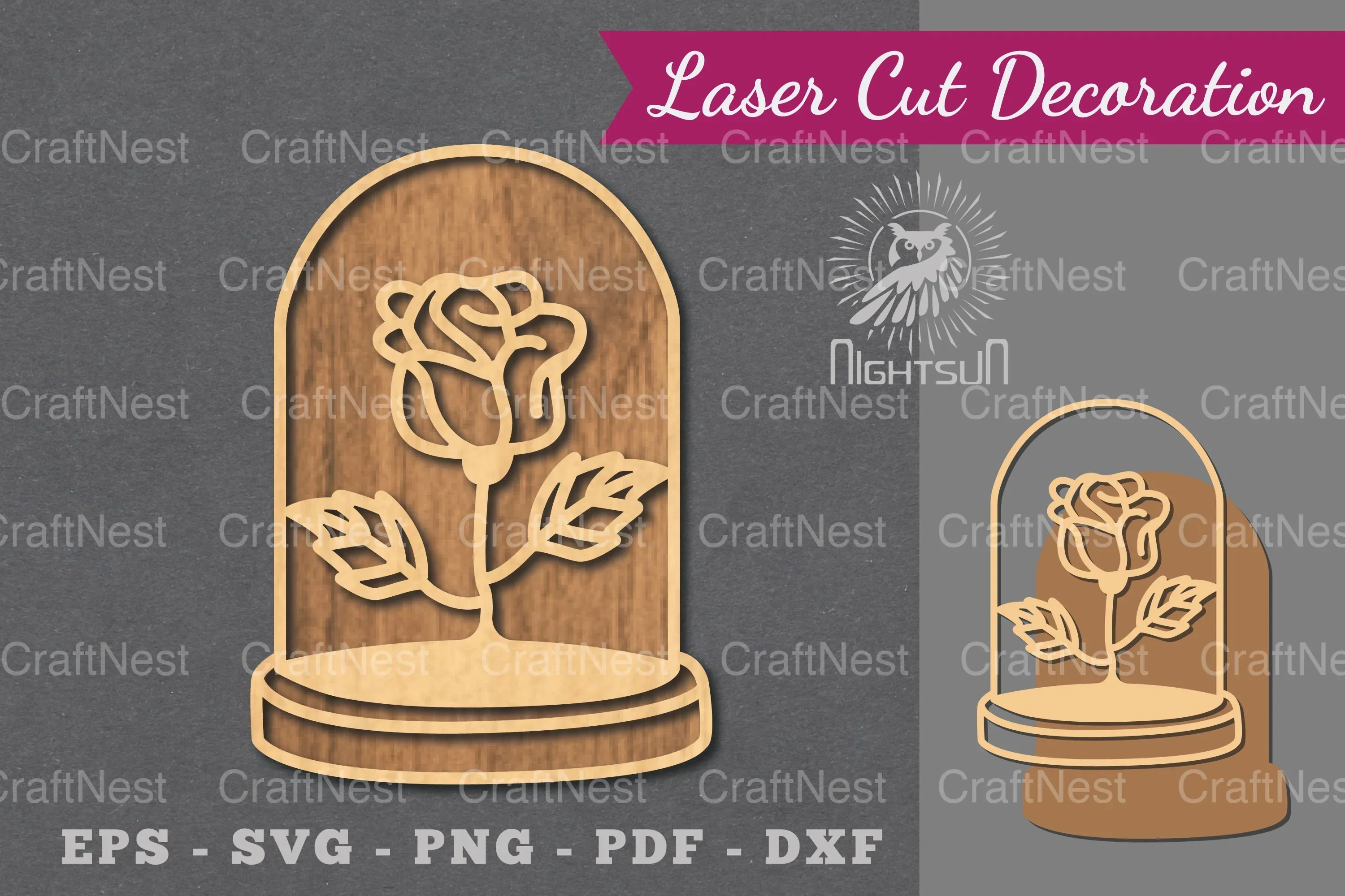 Laser Cut Flower Tube Decorations Bundle