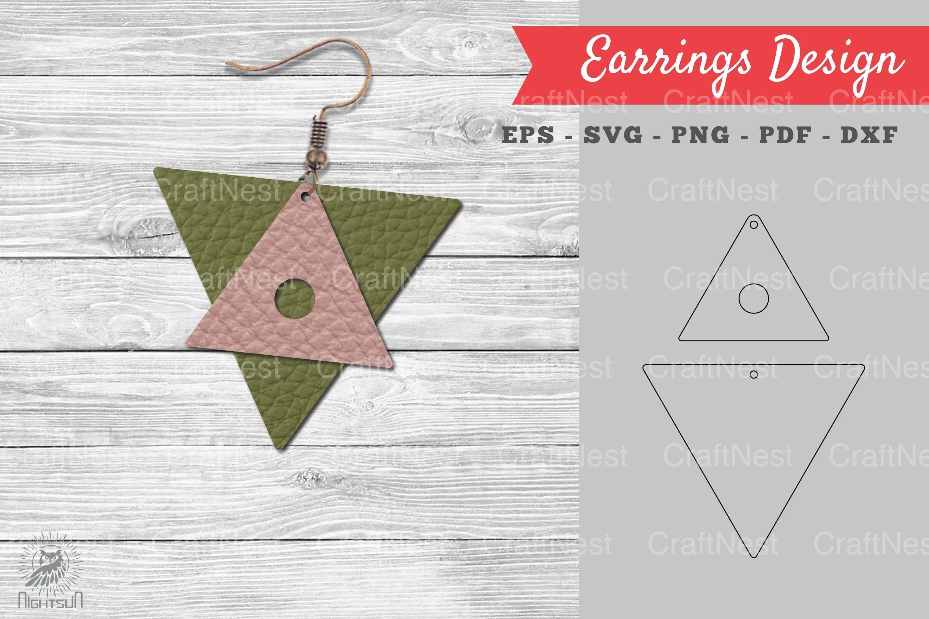 Leather Earring Design Clipart Bundle