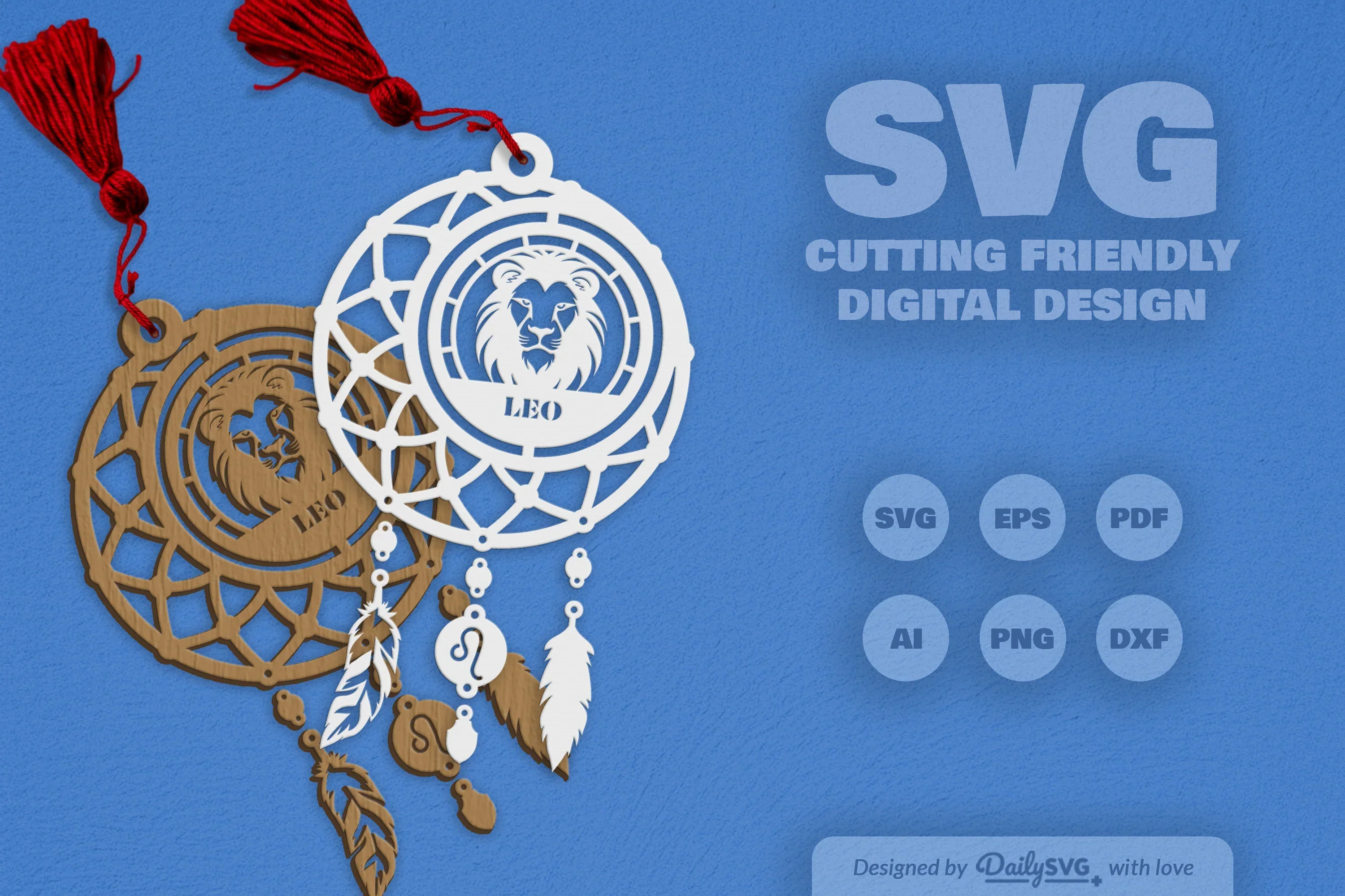 Leo Dream Catcher Set SVG Bundle - Image 2