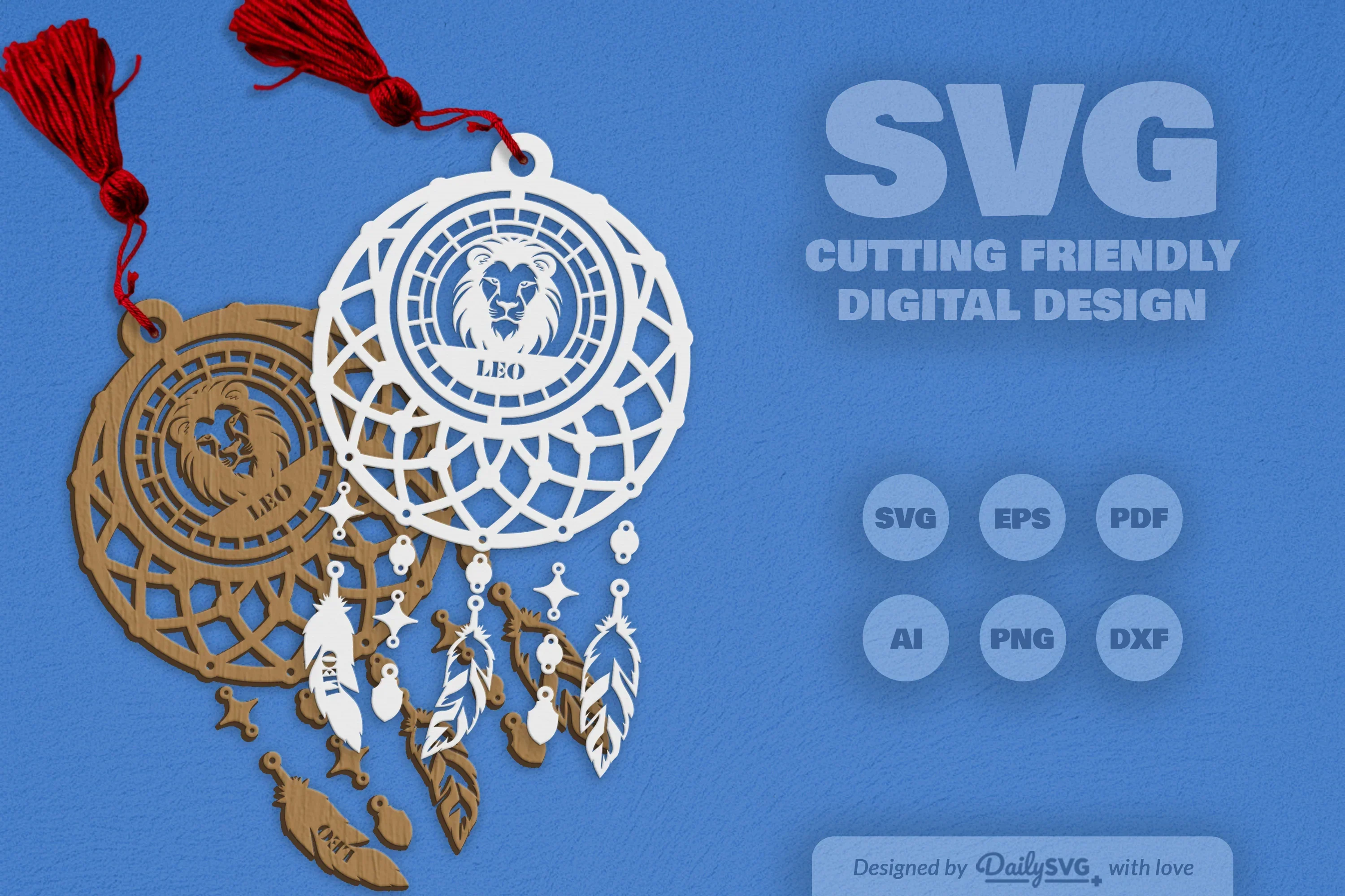Leo Dream Catcher Set SVG Bundle - Image 2