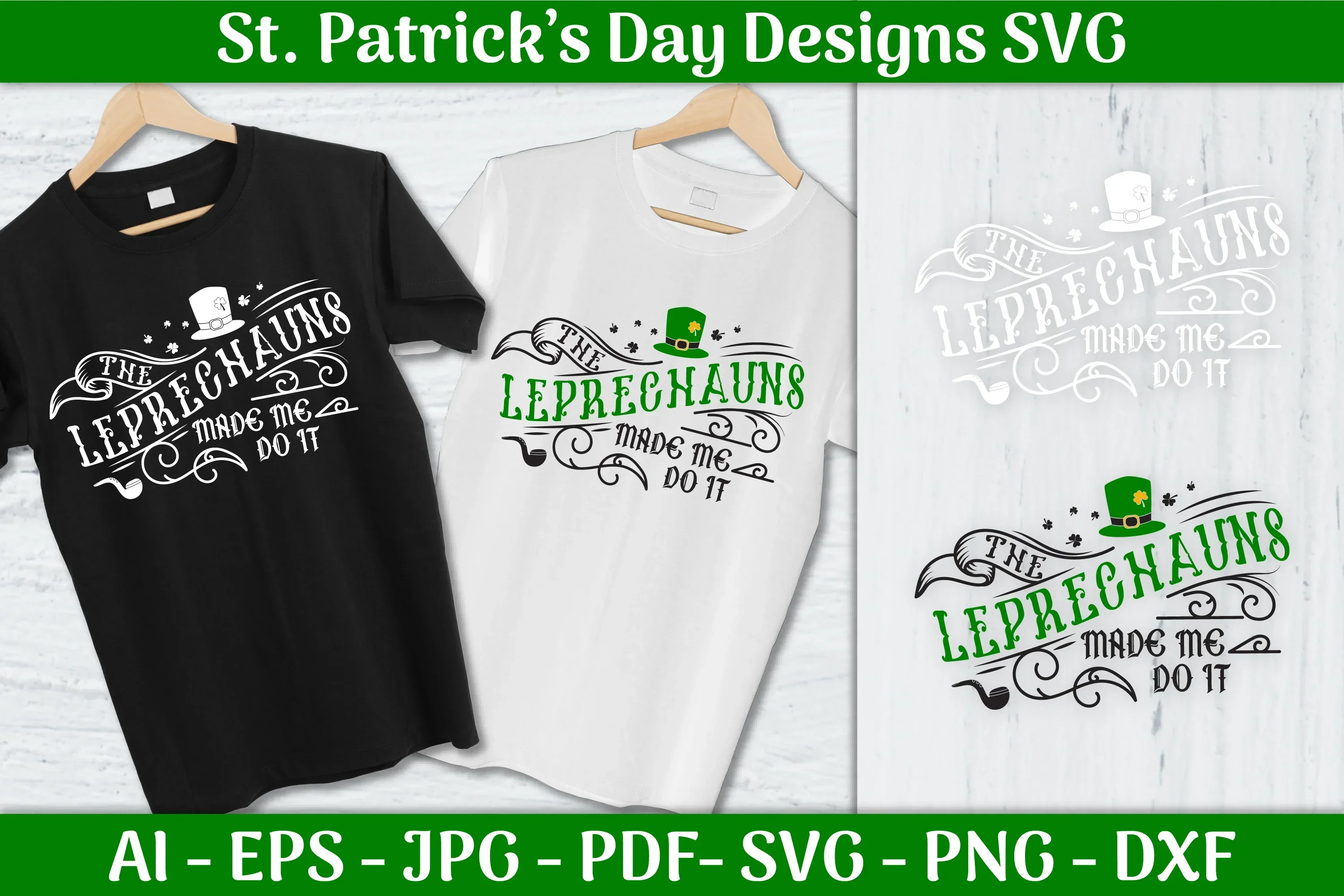 Leprechauns St Patrick's Day SVG Bundle