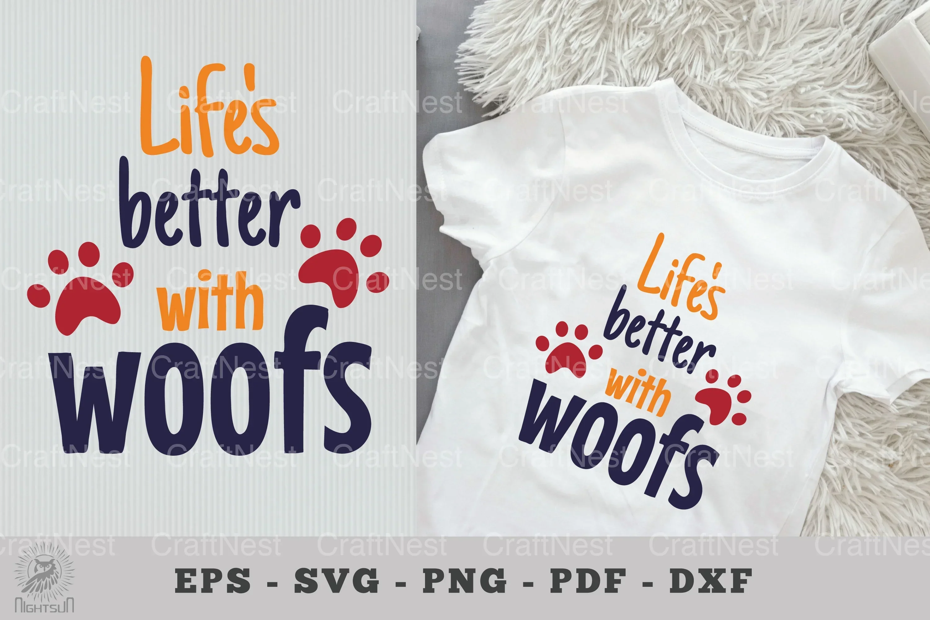 Life's Better with Woofs: Dog Quotes SVG Bundle