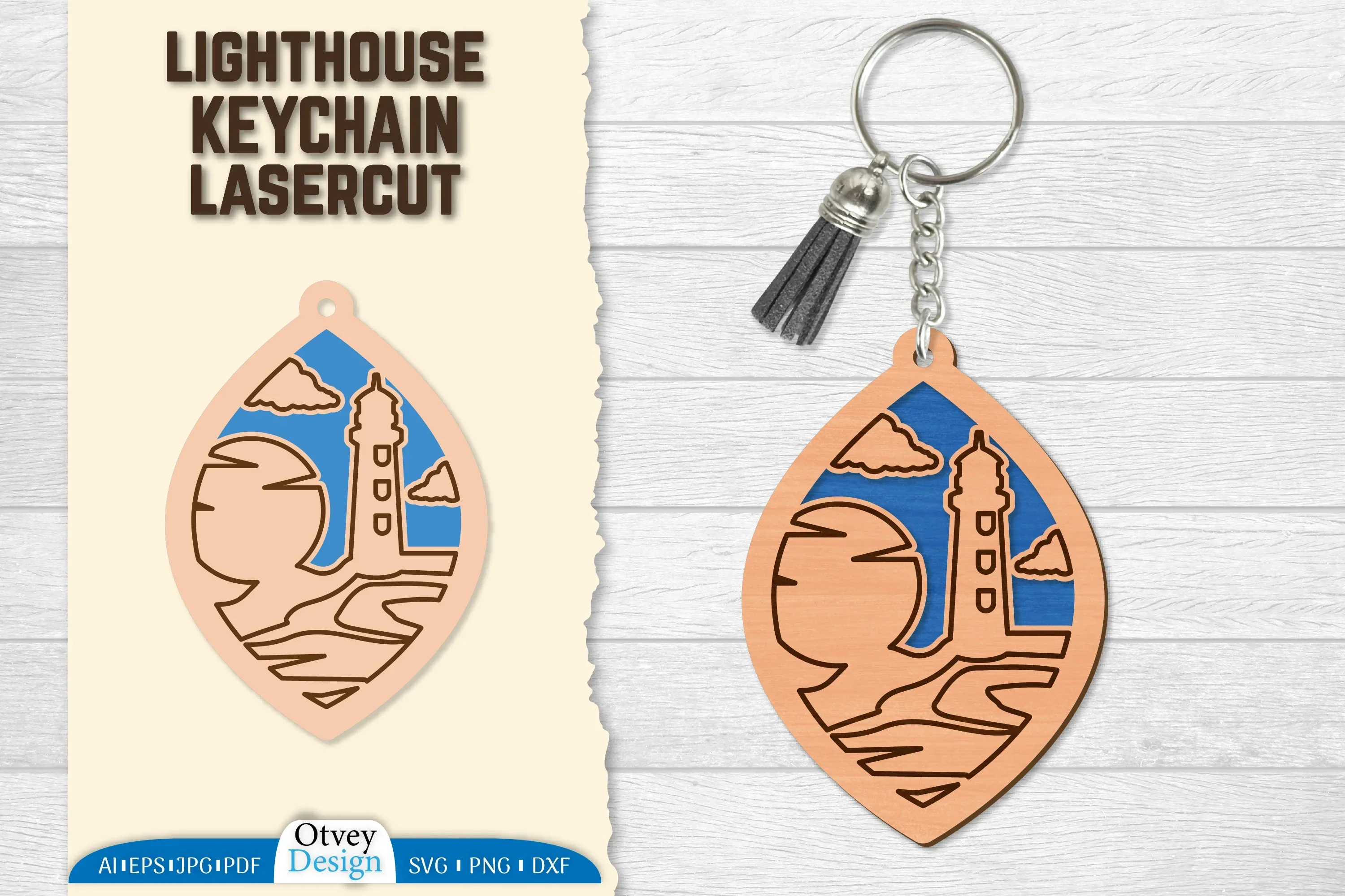 Lighthouse Lasercut Ornament SVG Bundle