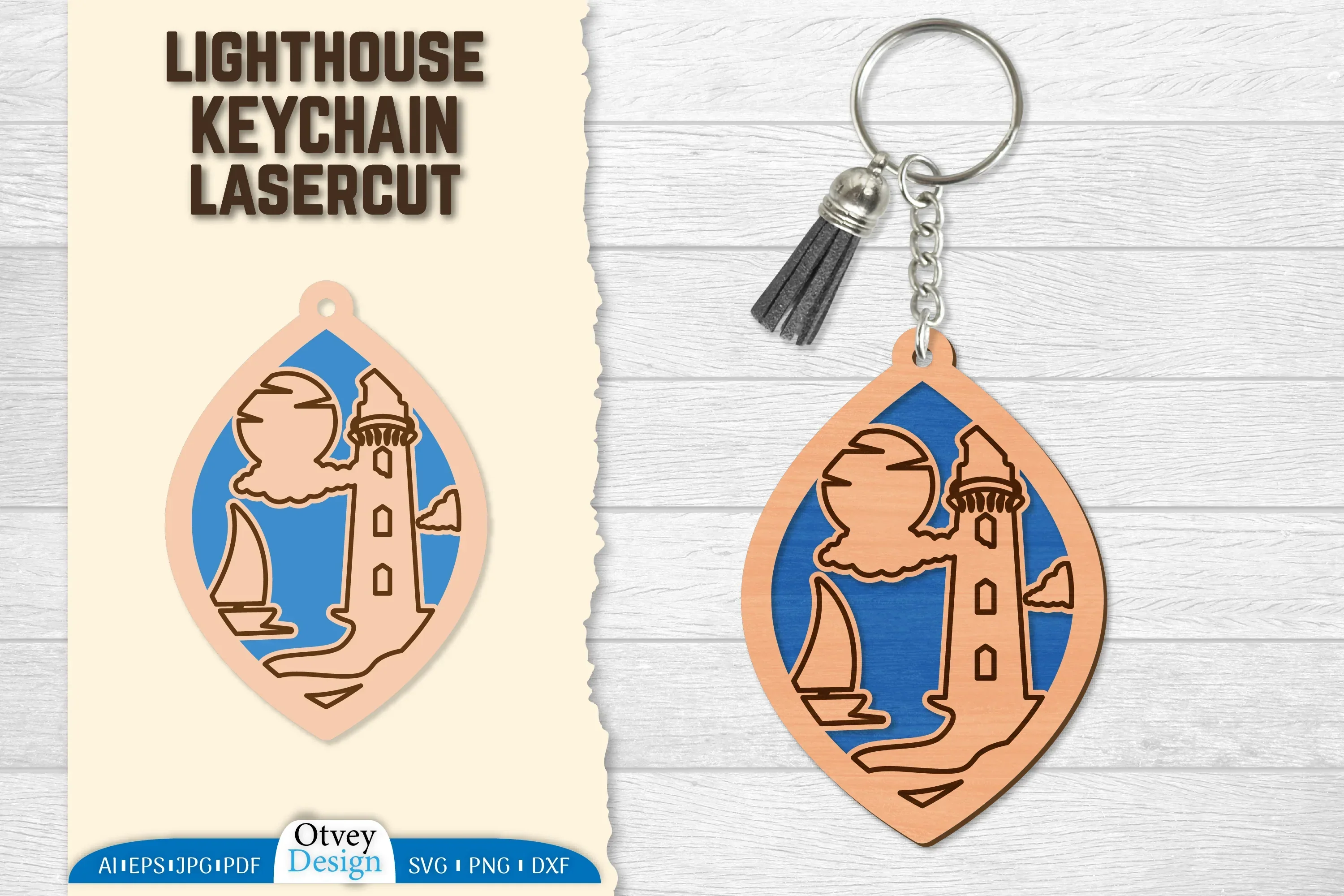 Lighthouse Lasercut Ornament SVG Bundle