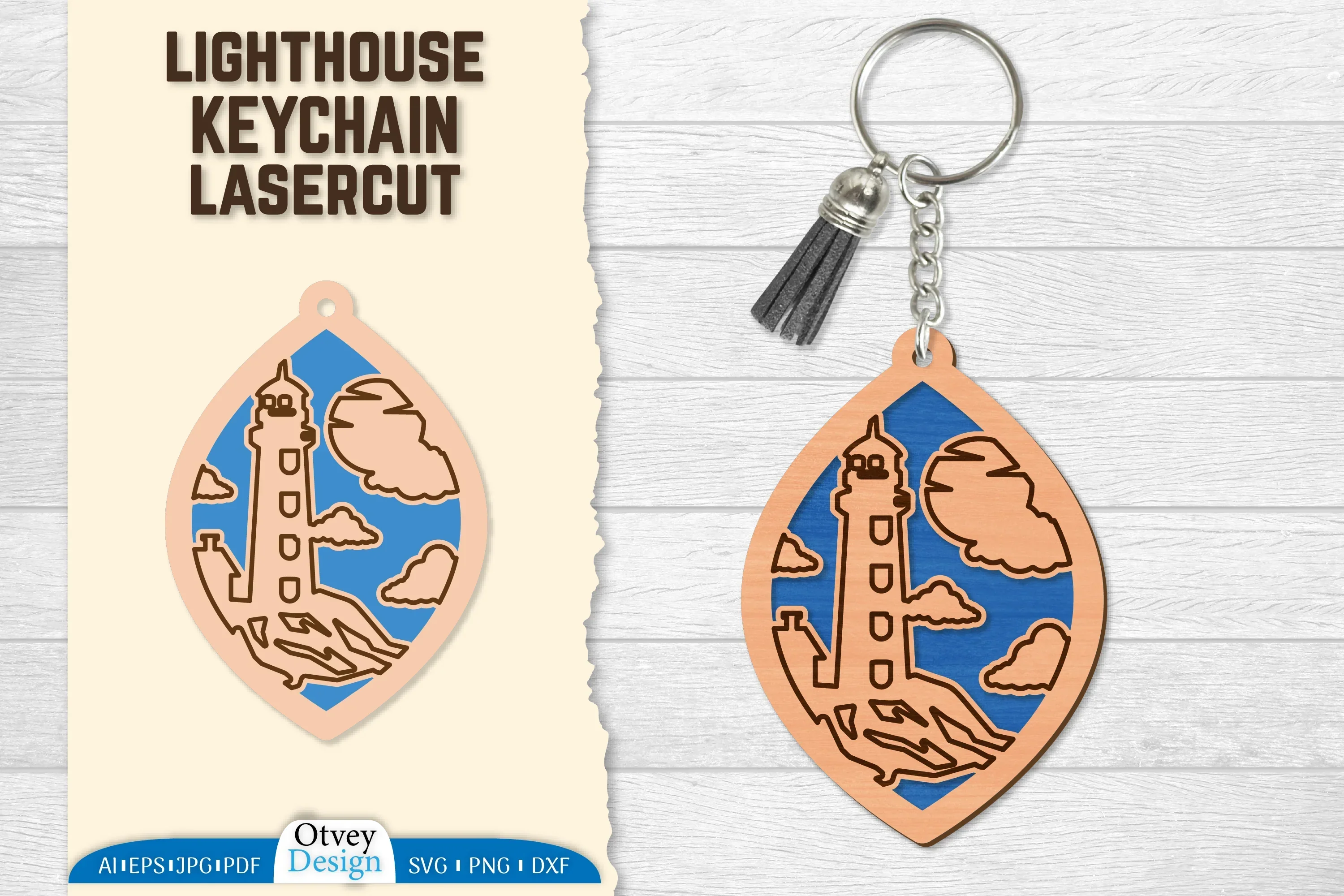 Lighthouse Lasercut Ornament SVG Bundle