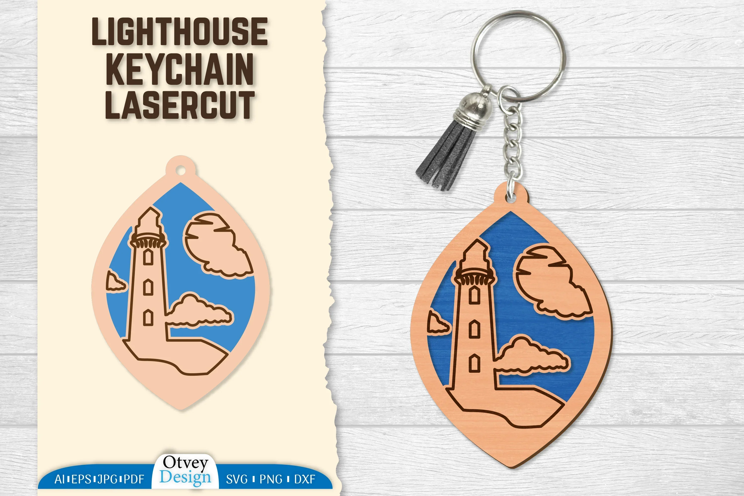 Lighthouse Lasercut Ornament SVG Bundle