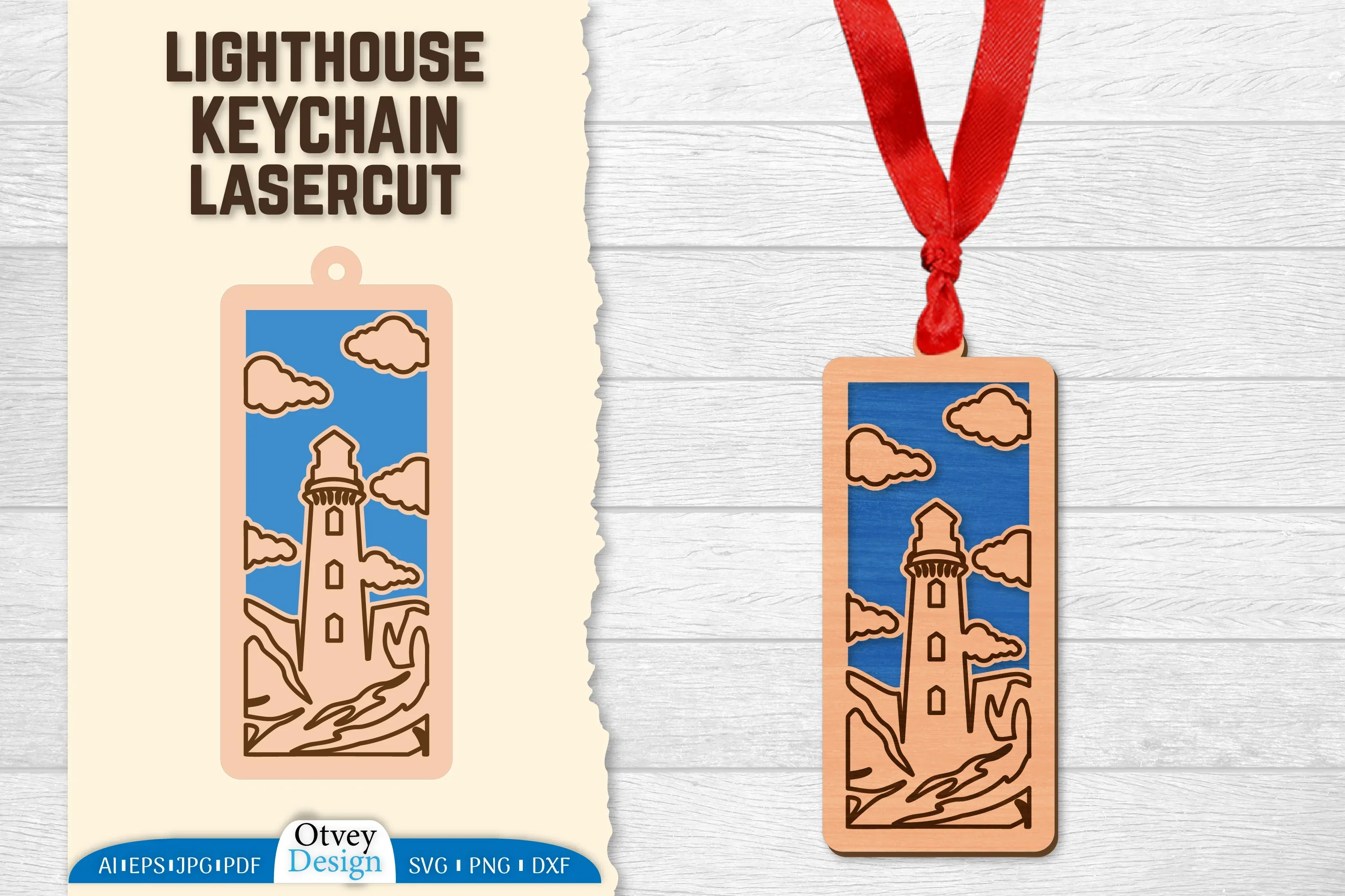 Lighthouse Lasercut Ornament SVG Bundle