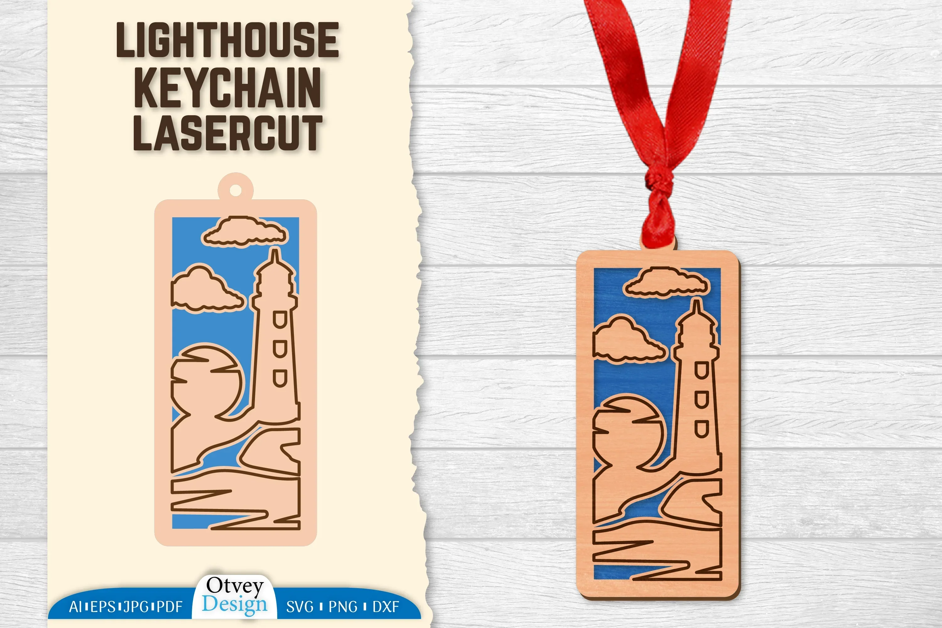 Lighthouse Lasercut Ornament SVG Bundle