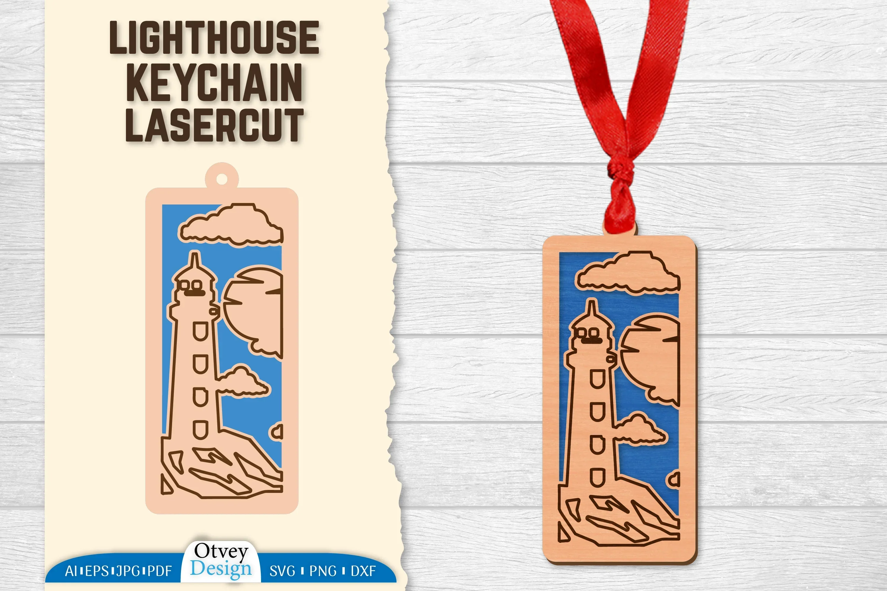 Lighthouse Lasercut Ornament SVG Bundle