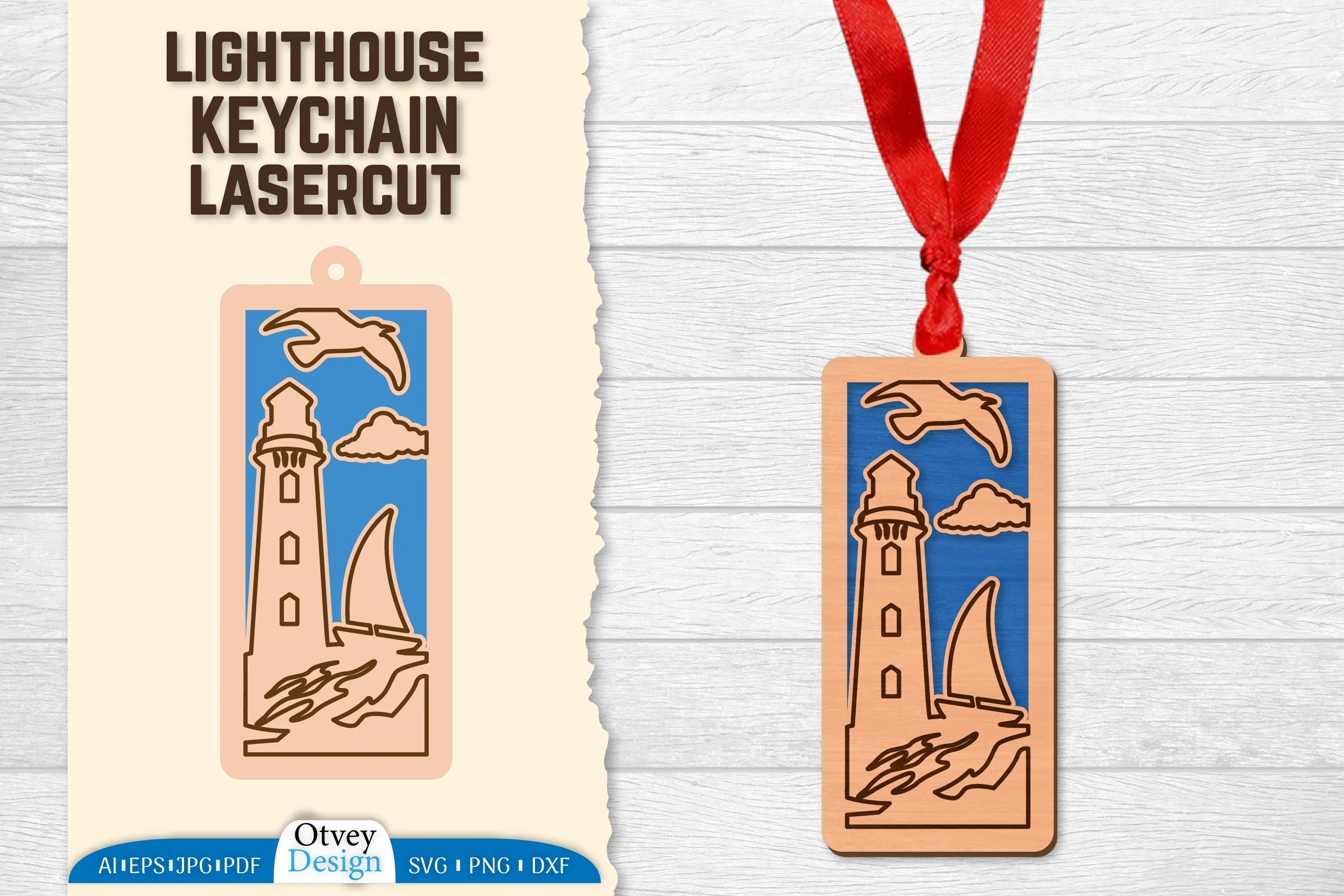 Lighthouse Lasercut Ornament SVG Bundle
