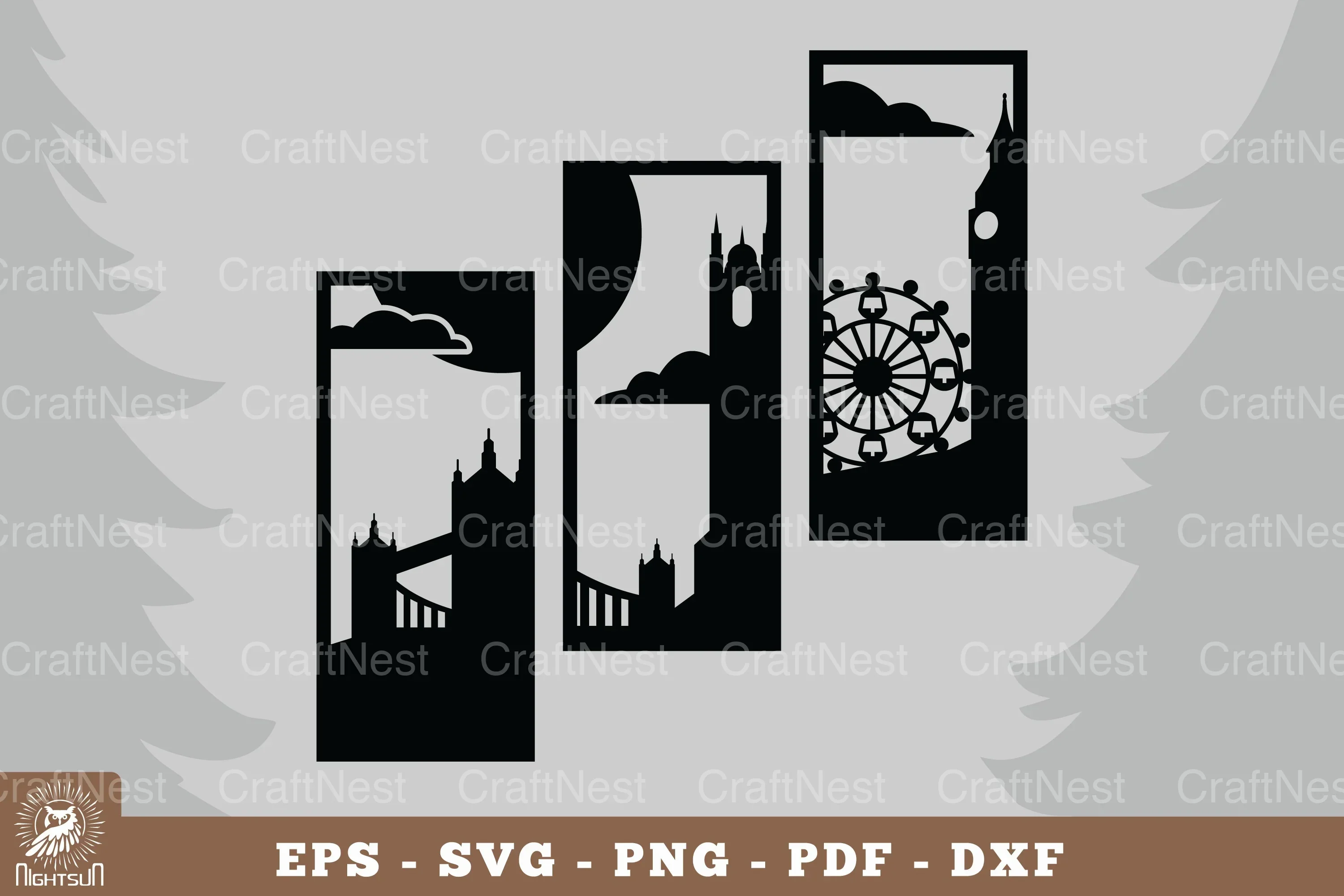 London City View Home Decor Clipart Bundle