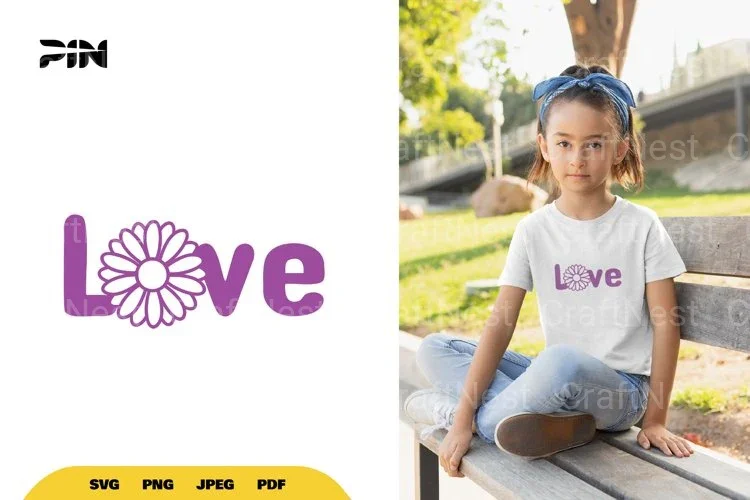 Love Love Flower SVG Bundle