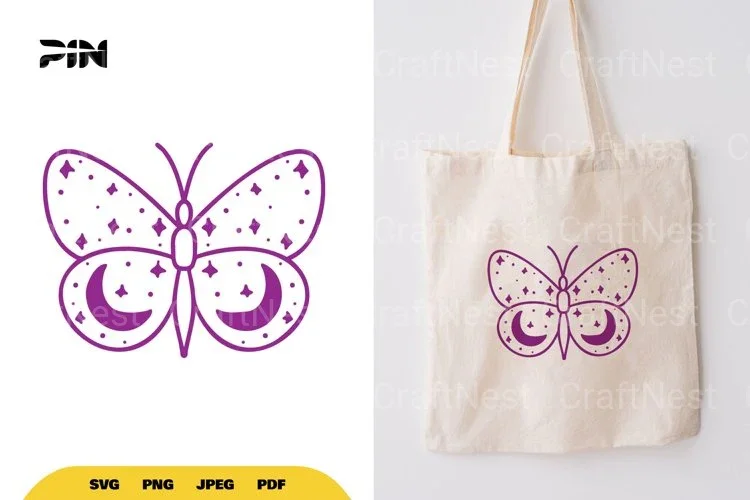 Magical Celestial Butterfly SVG Bundle