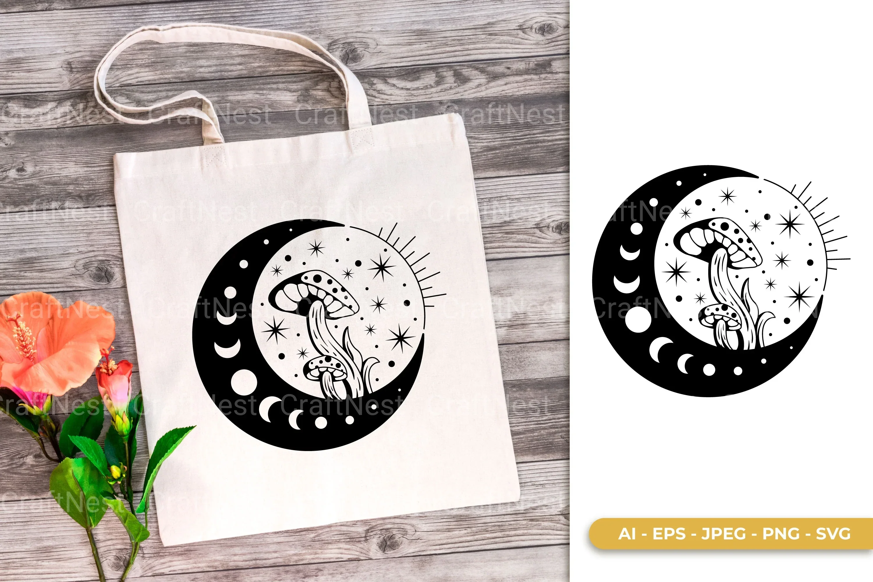 Magical Mushroom SVG Bundle