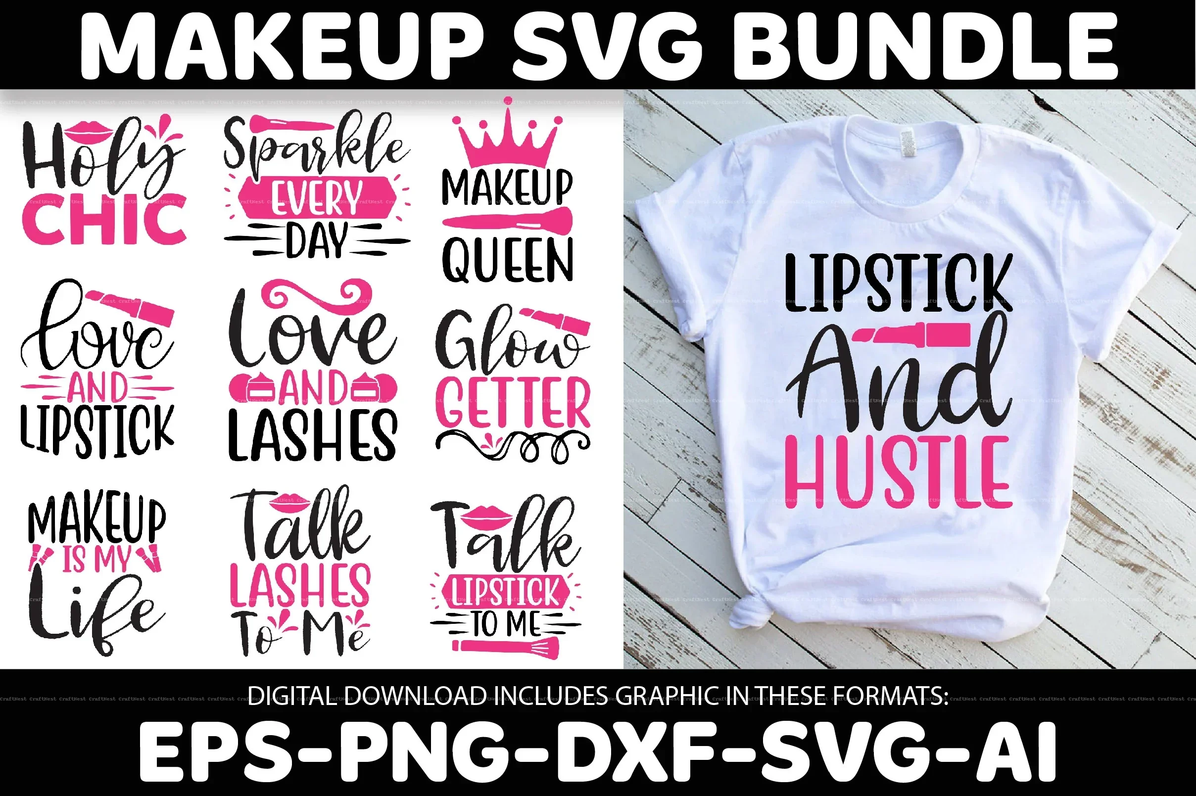 Makeup Design SVG Bundle