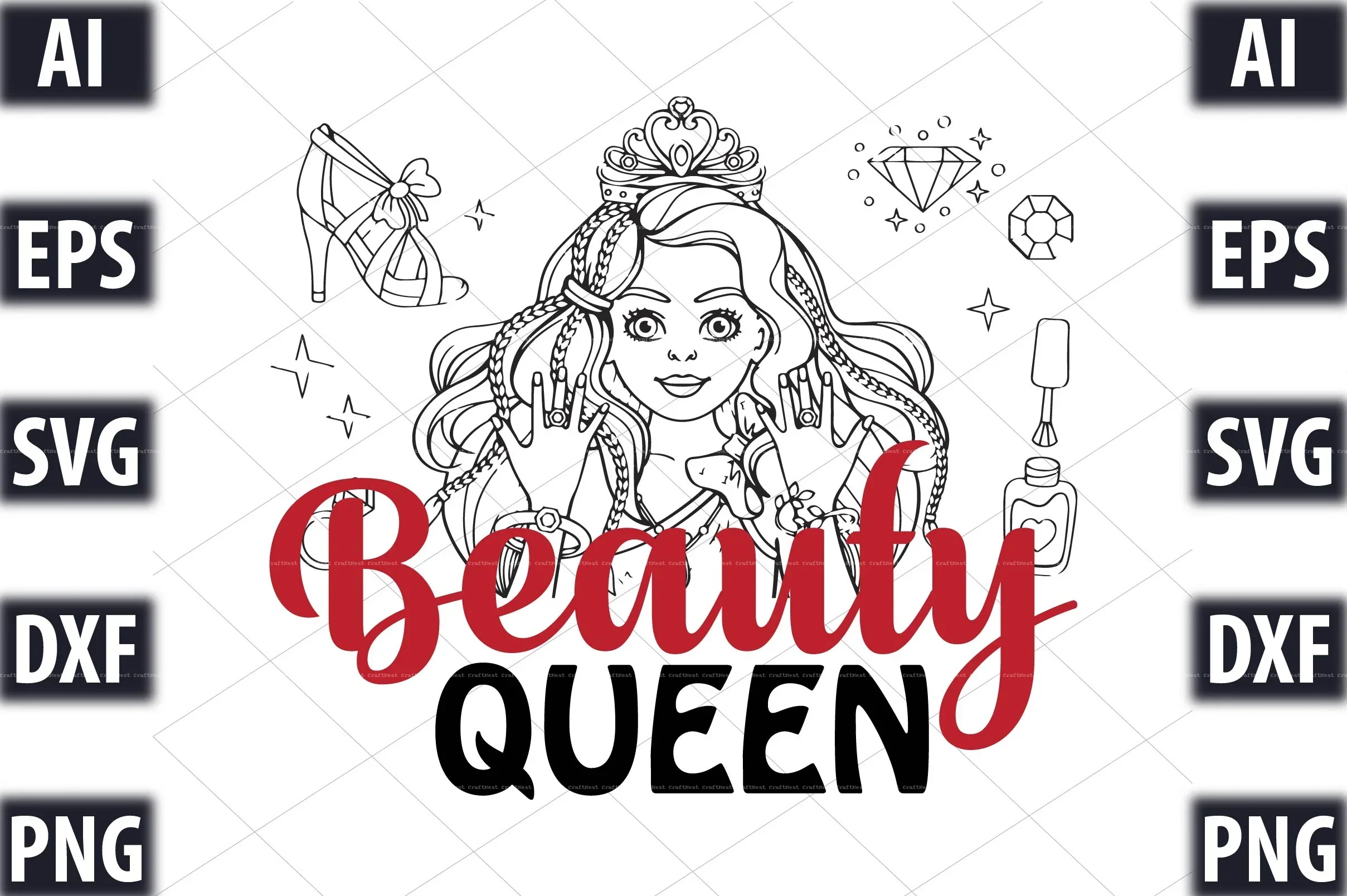 Makeup Design SVG Bundle - Image 7