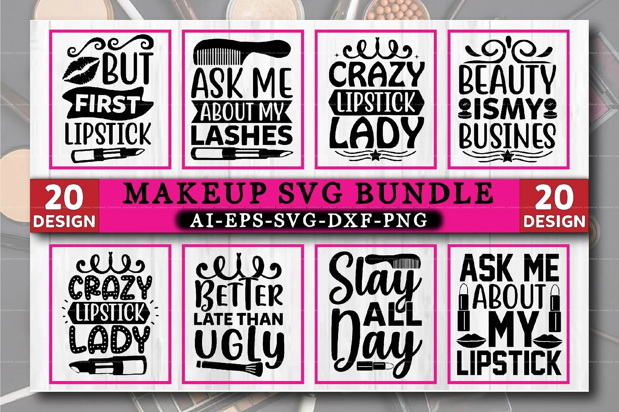 Makeup Design SVG Bundle
