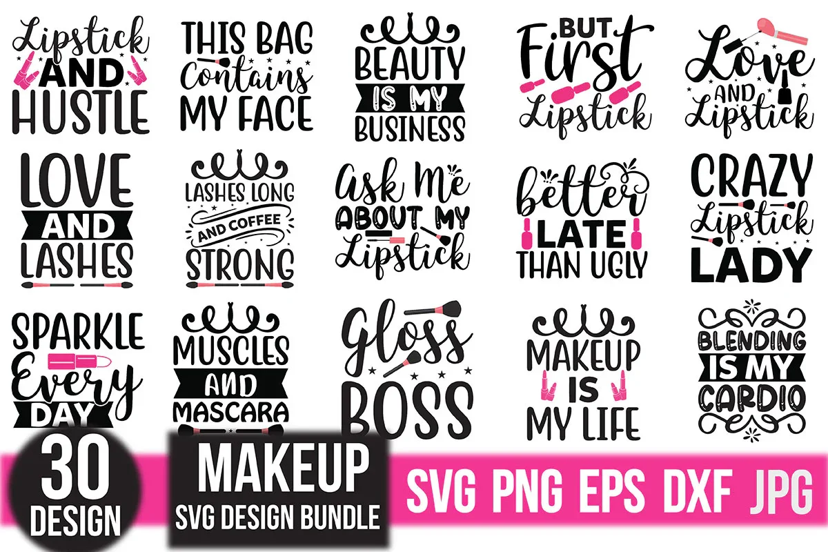 Makeup SVG Bundle