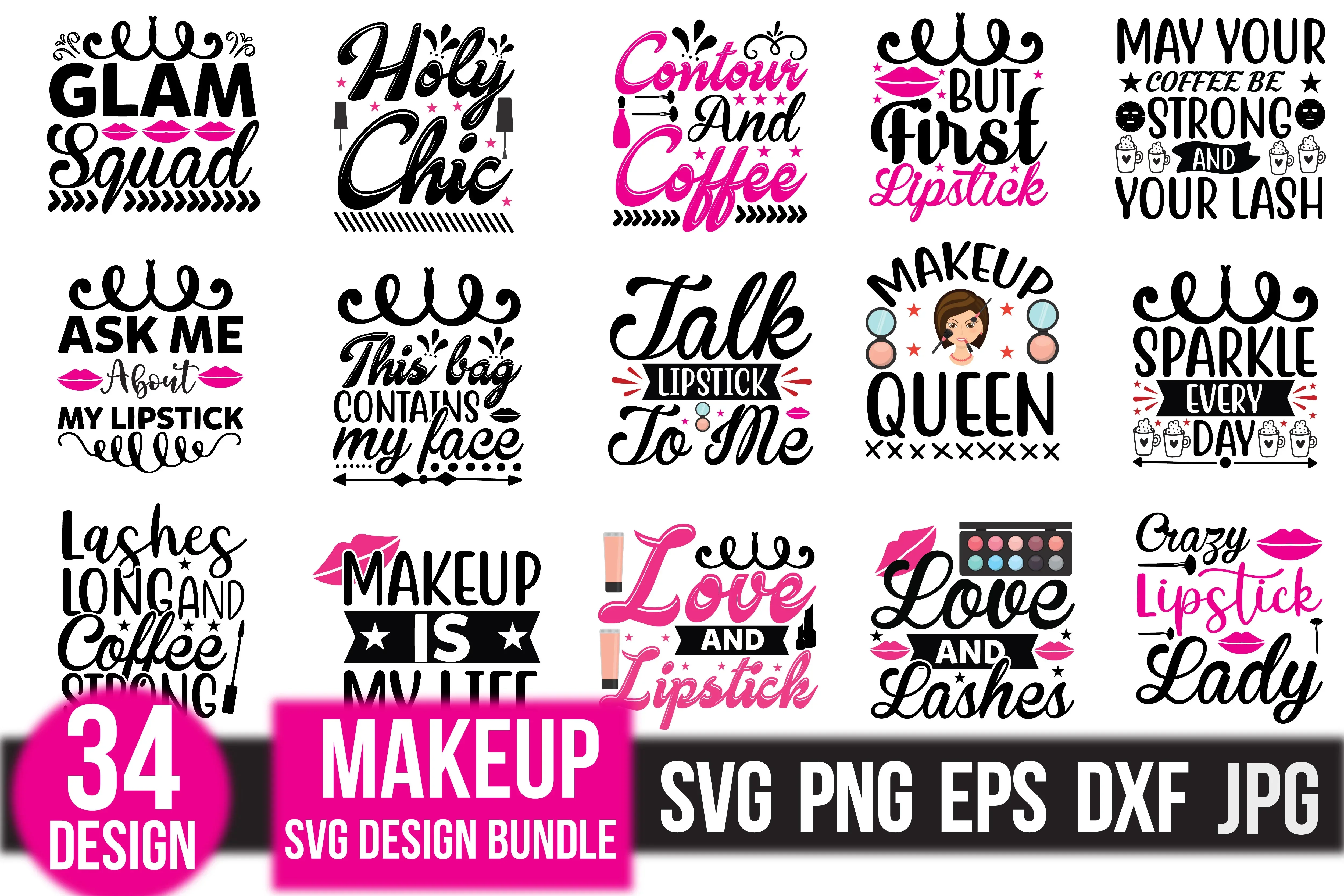Makeup SVG Bundle