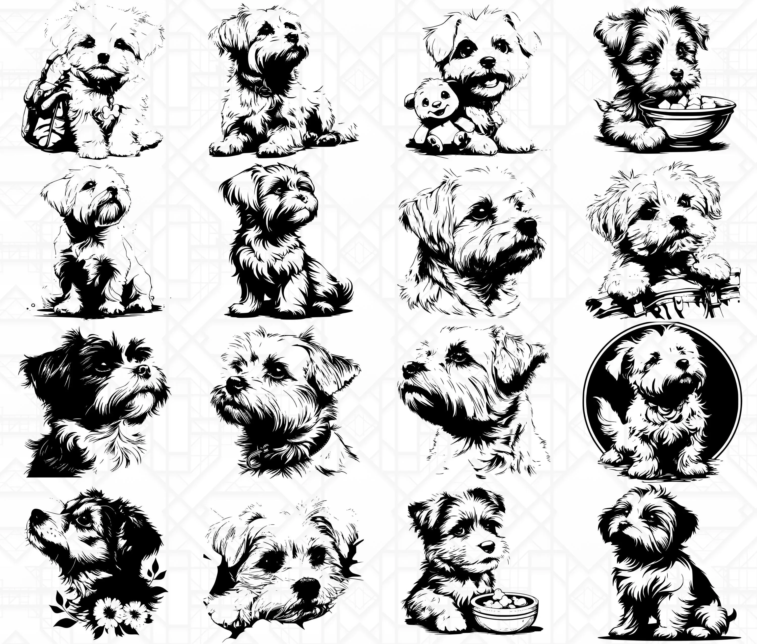 Maltese Dog SVG Bundle - Image 2