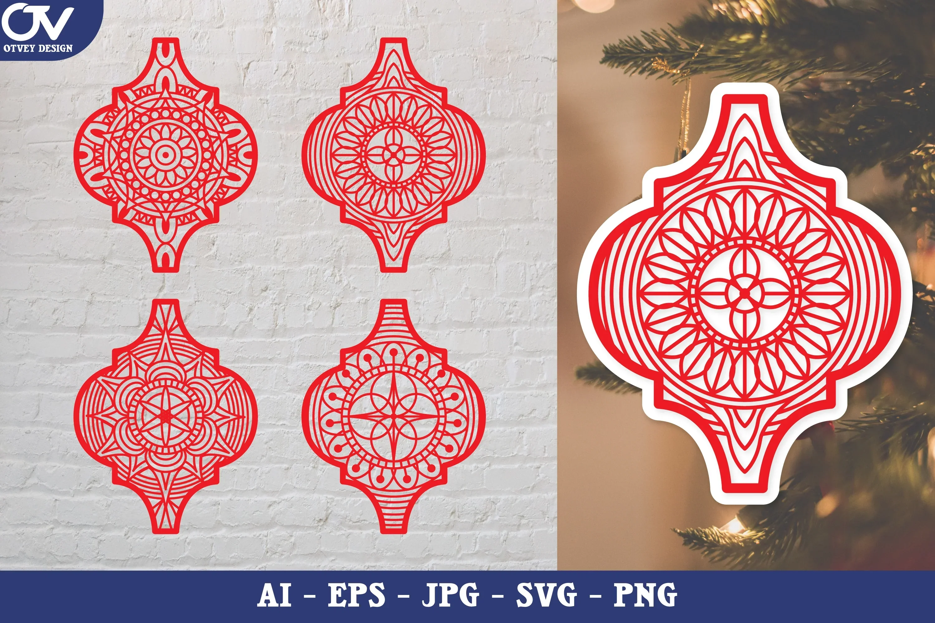 Mandala Arabesque Decal SVG Bundle