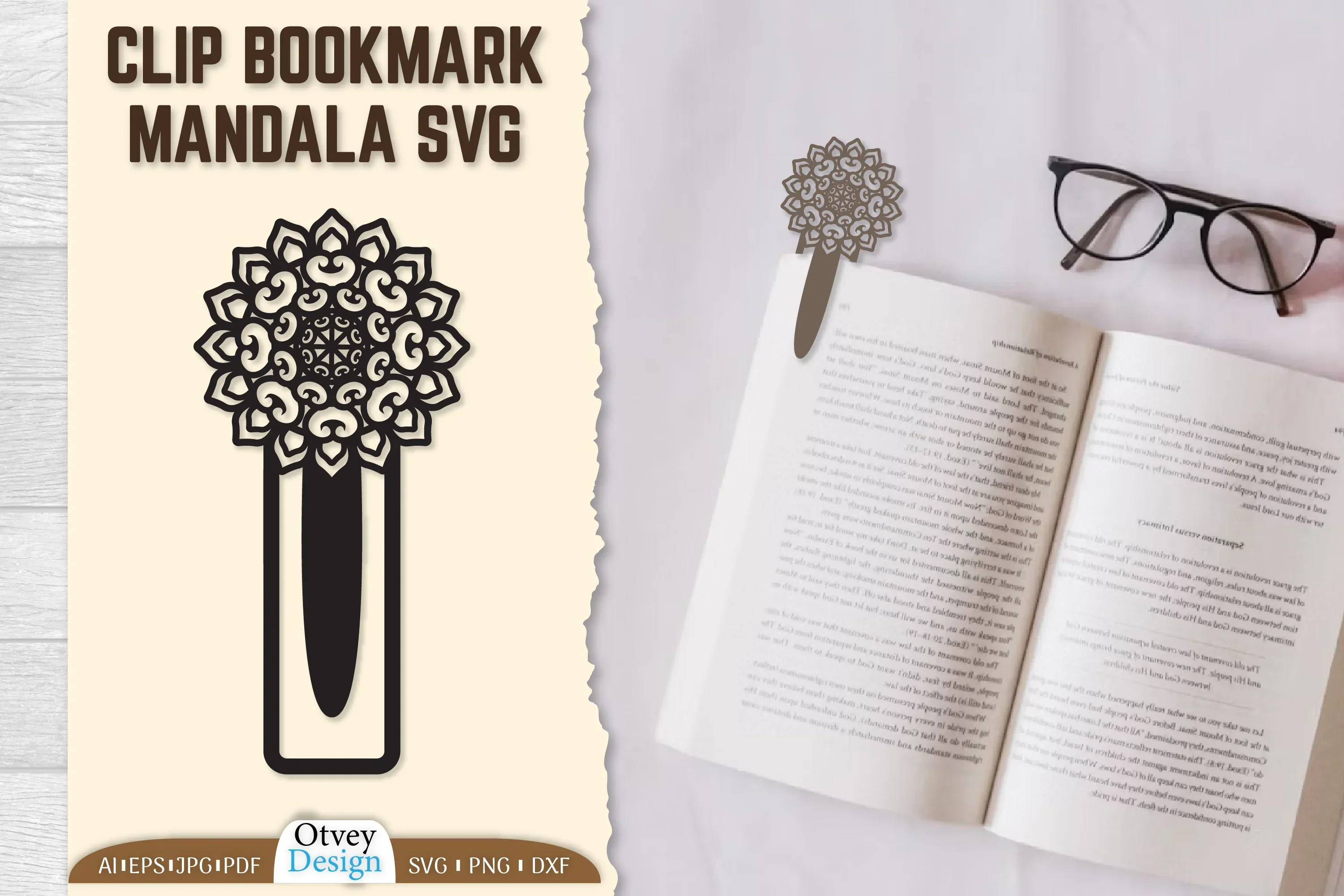 Mandala Clip Bookmark SVG Bundle