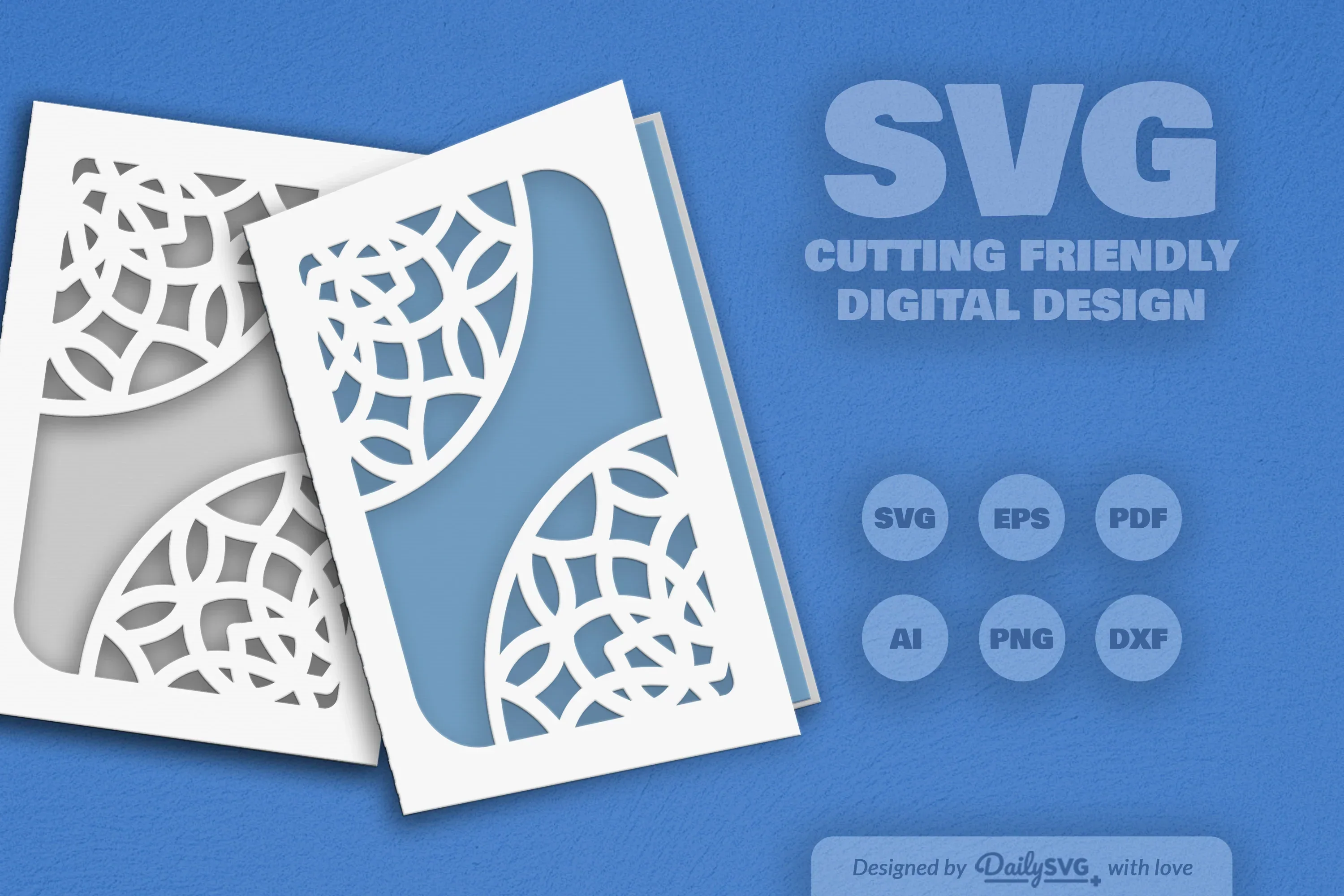 Mandala Corner Greeting Card Papercut Clipart SVG Bundle - Image 11