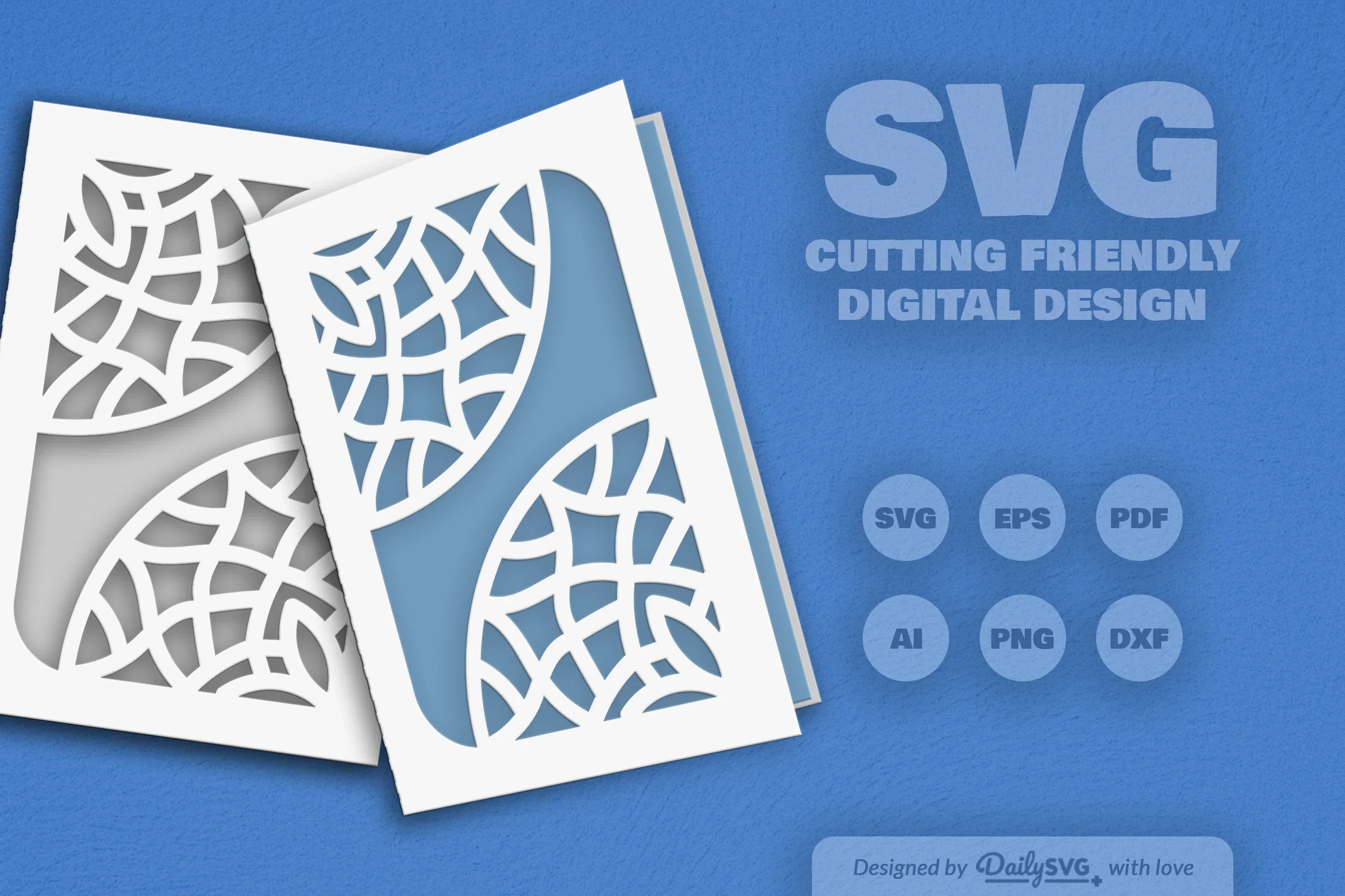 Mandala Corner Greeting Card Papercut Clipart SVG Bundle - Image 9