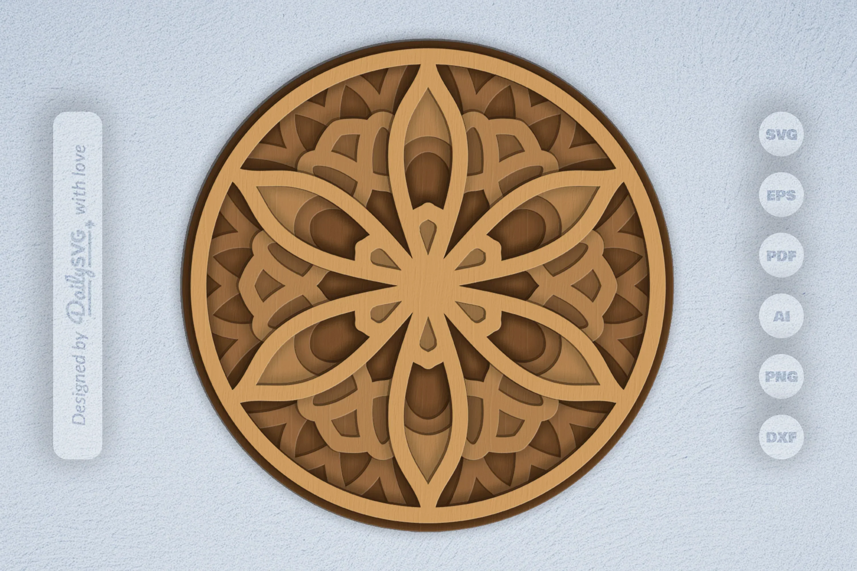 Mandala Decoration Laser Cut SVG Bundle