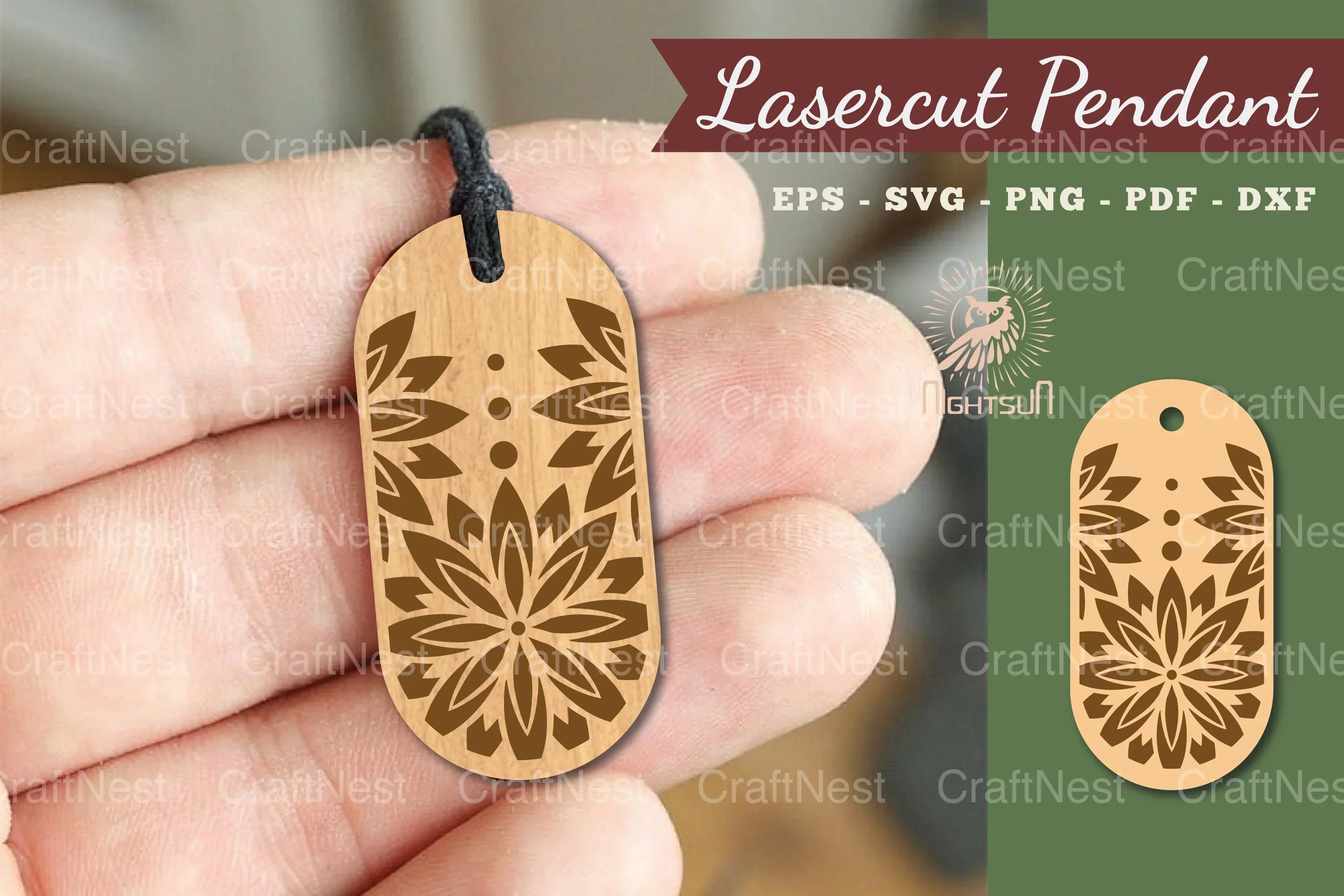 Mandala Laser Cut Pendant Design Bundle