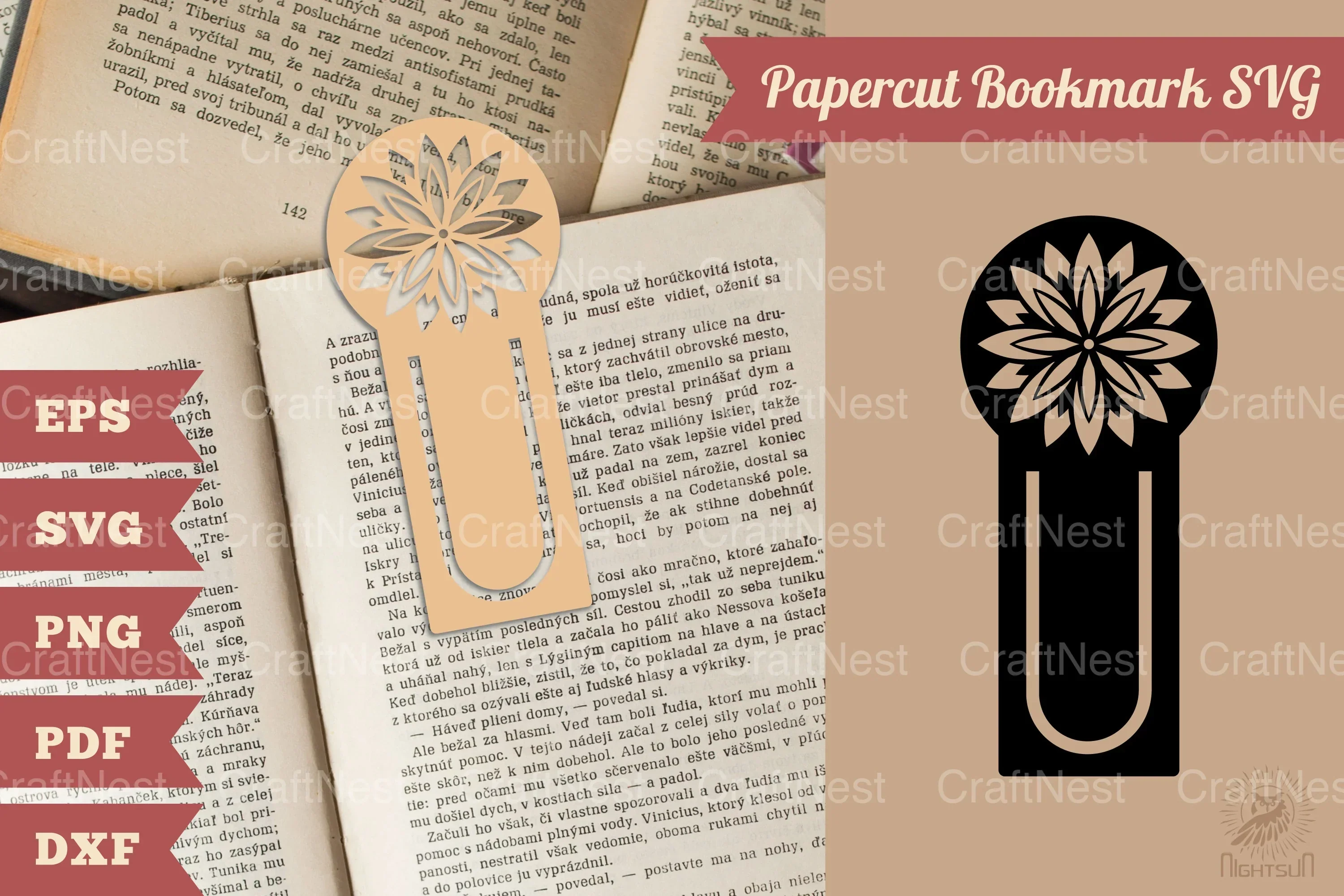 Mandala Papercut Bookmark SVG Bundle