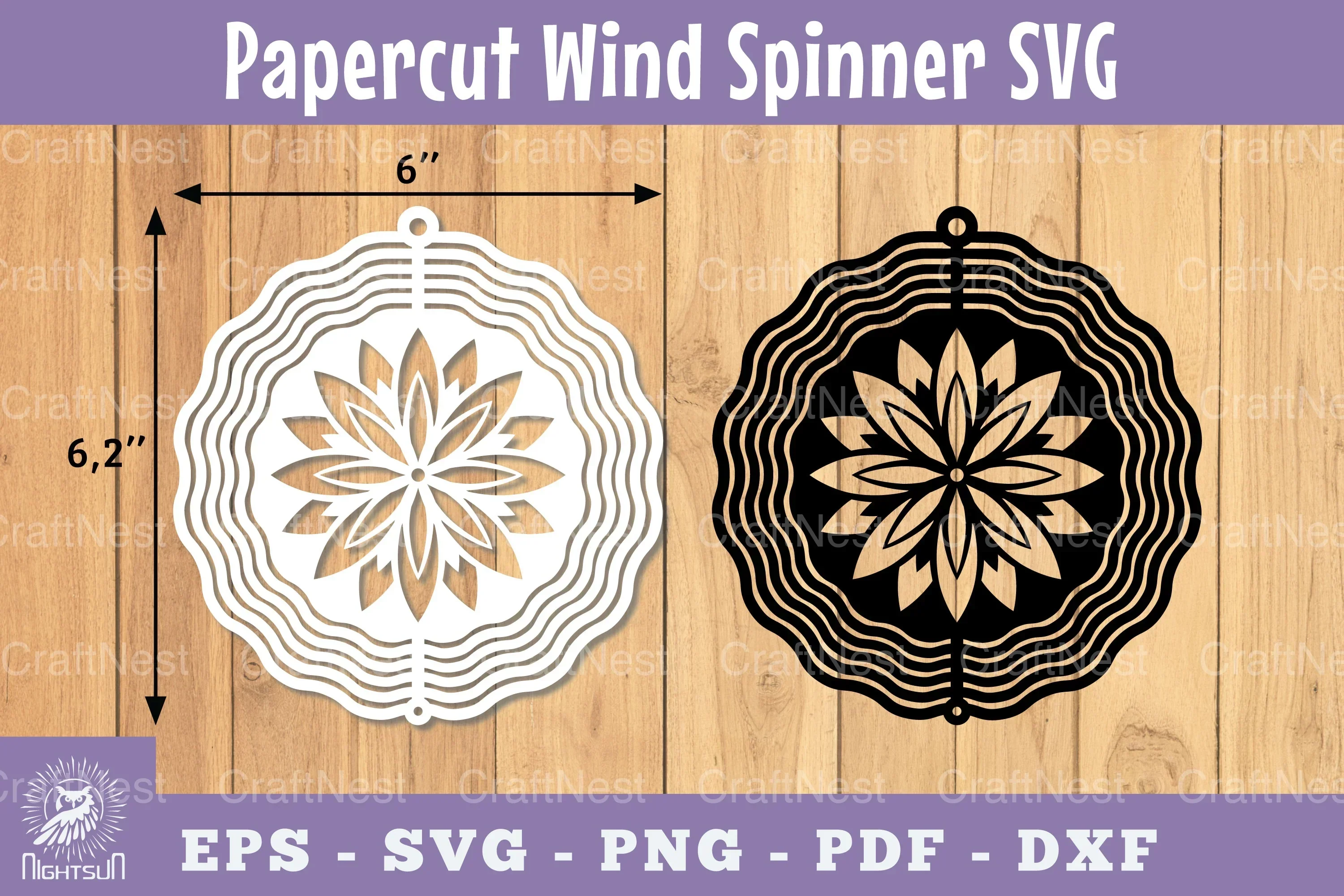 Mandala Papercut Wind Spinner SVG Bundle