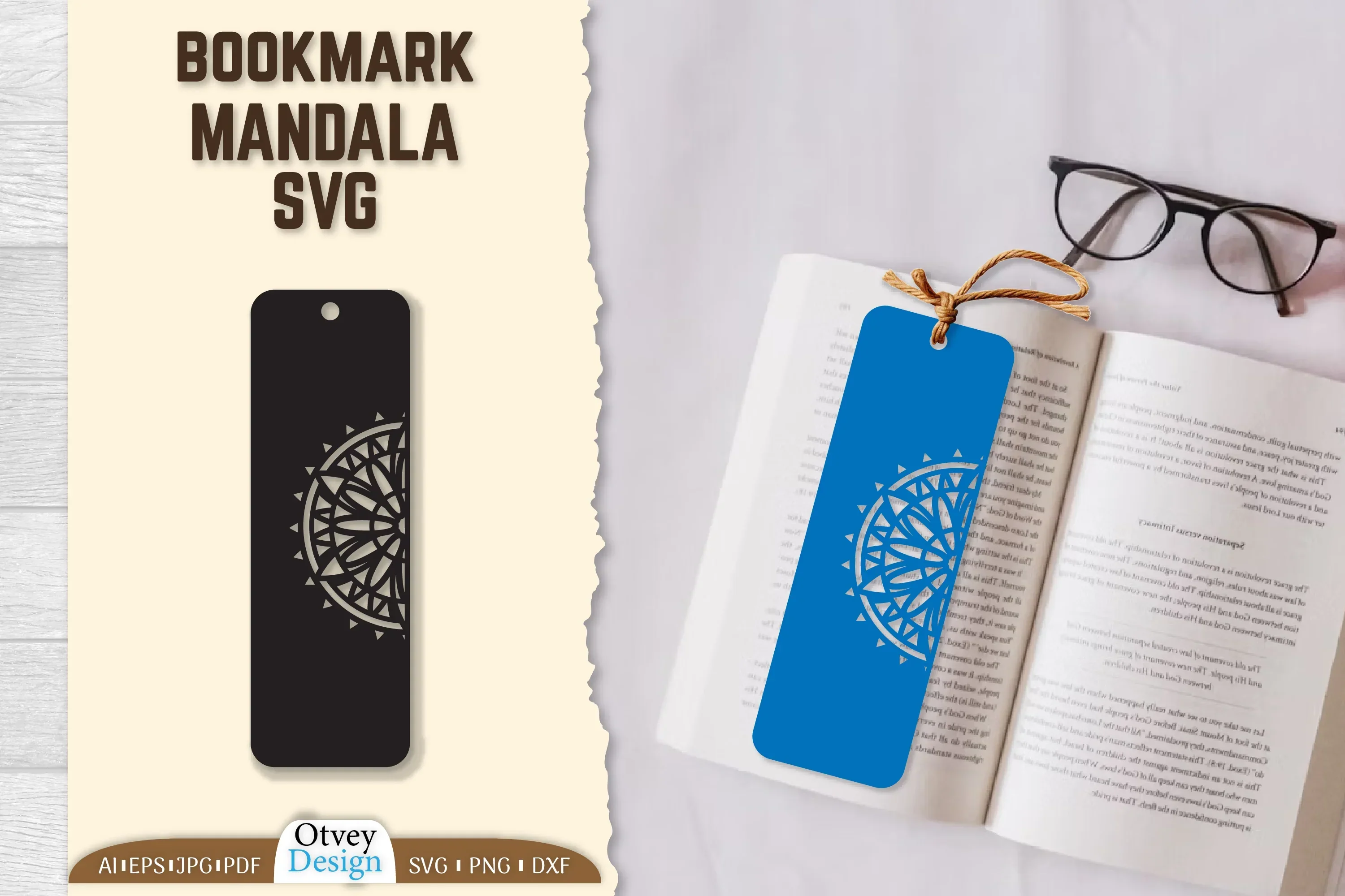 Mandala SVG Bundle: 90 Bookmark Designs