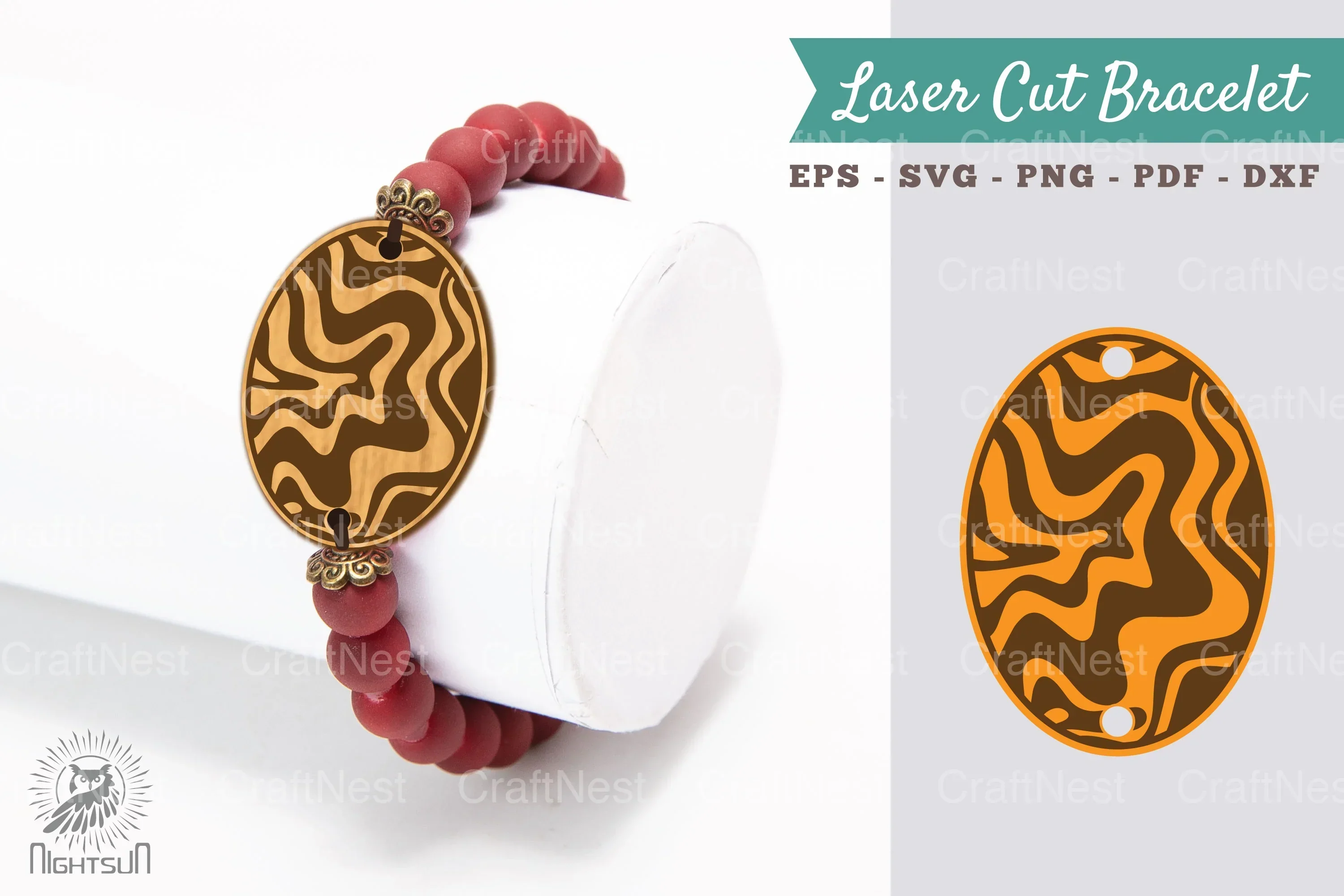 Marble Laser Cut Bracelet Design Bundle