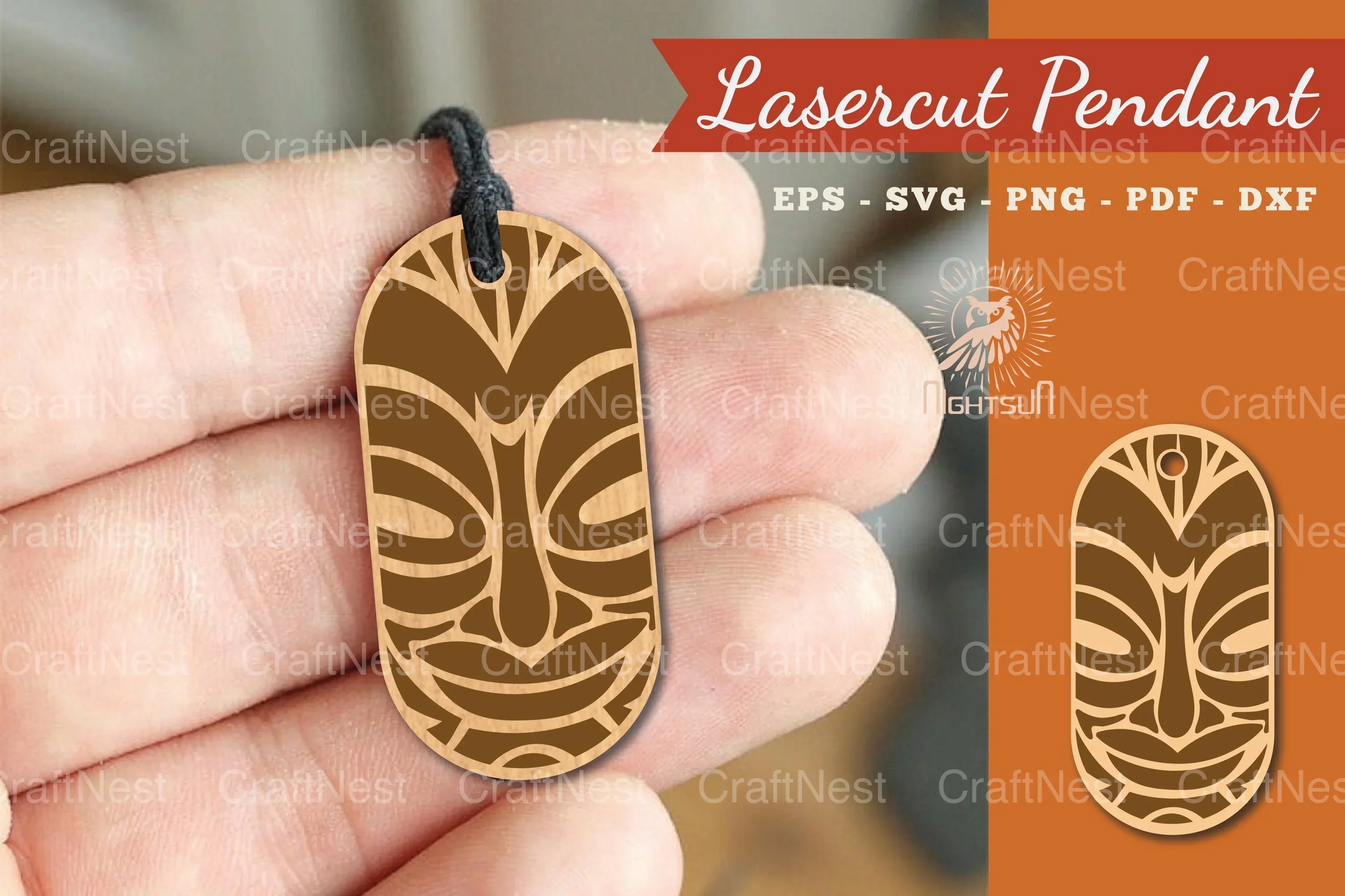 Mask Laser Cut Pendant Design Bundle
