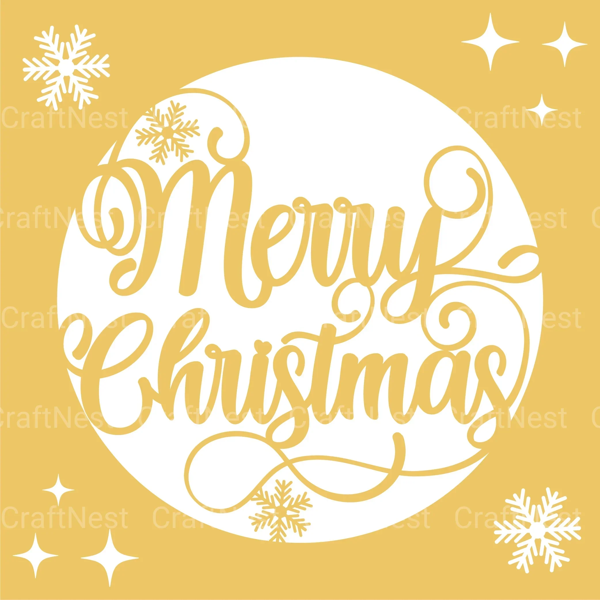 Merry Christmas 3D Layered Papercut SVG Bundle - Image 3
