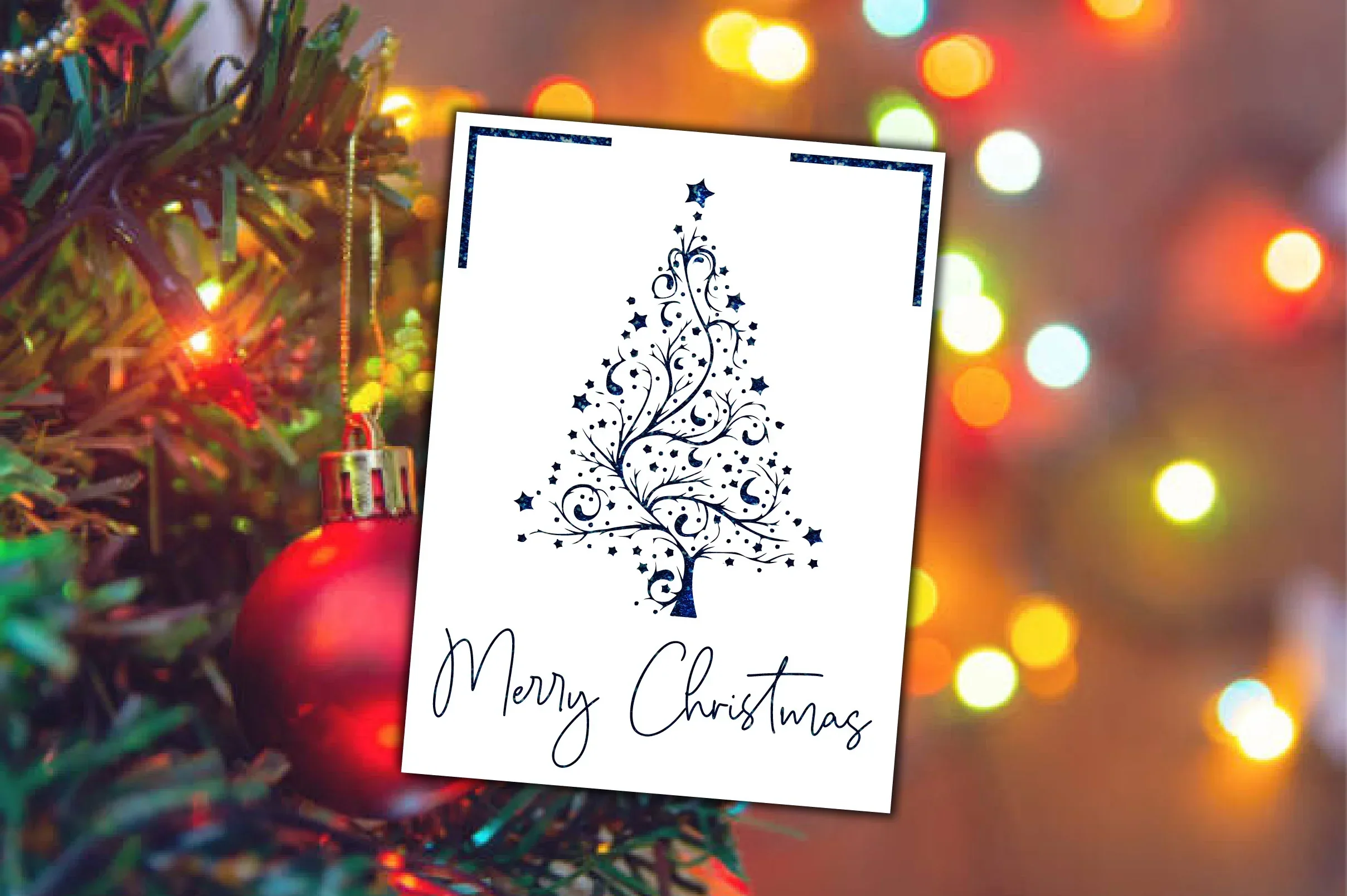 Merry Christmas Card SVG Bundle