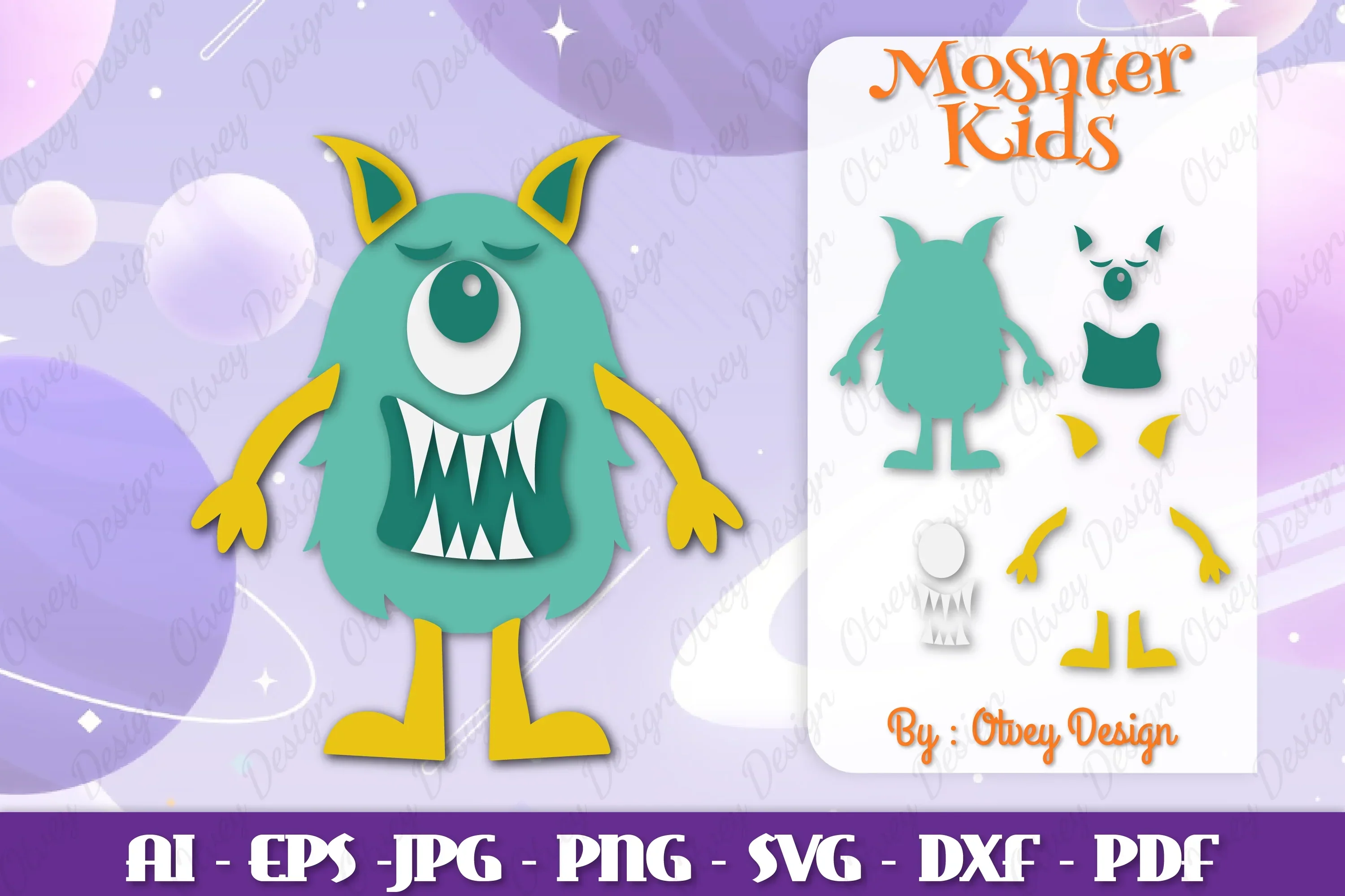 Monster Kids SVG Bundle