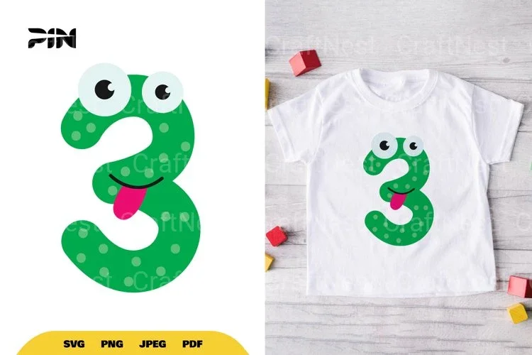 Monster Number Three SVG Bundle