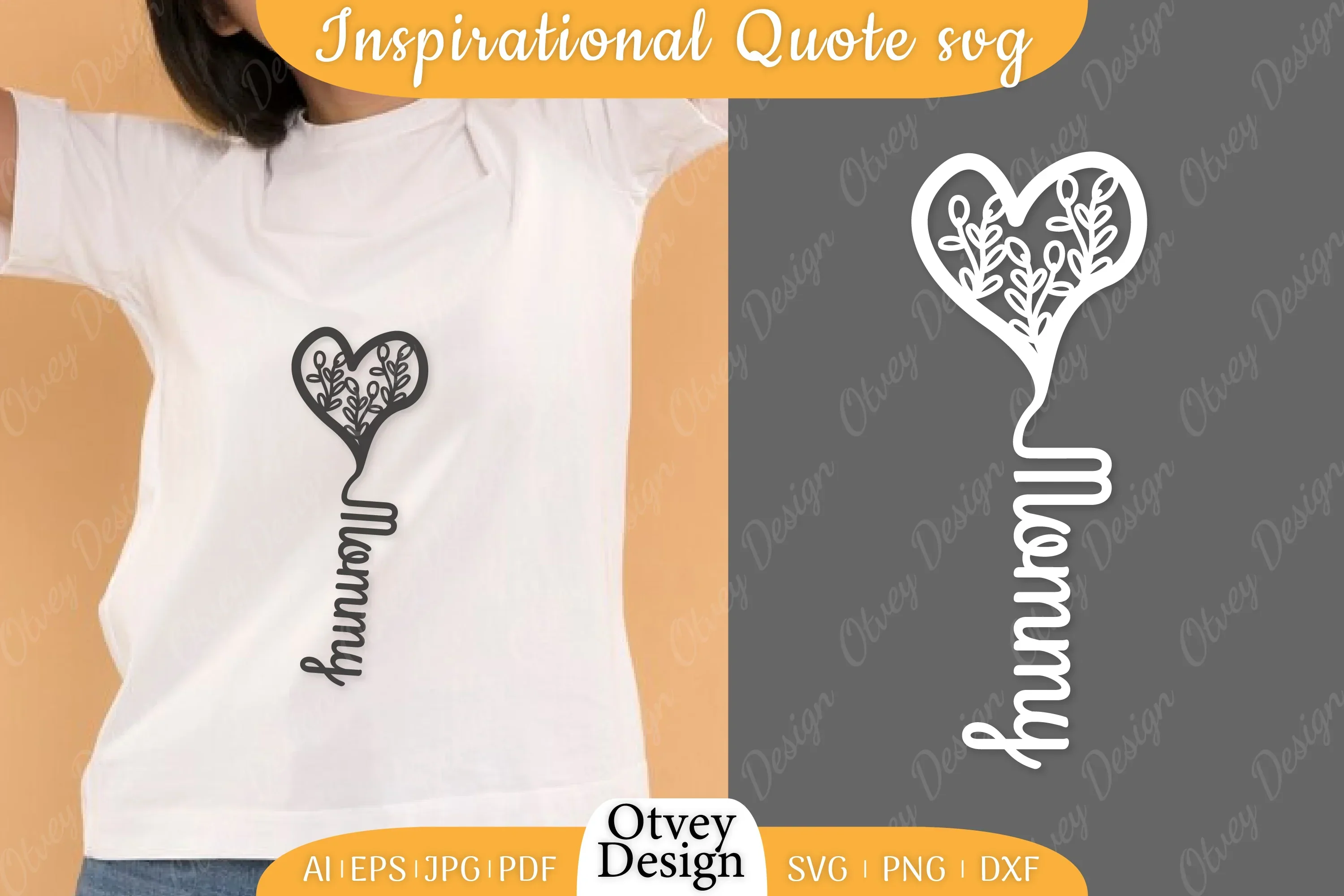 Mother's Day Love Floral Designs Gifts for Mom SVG Bundle