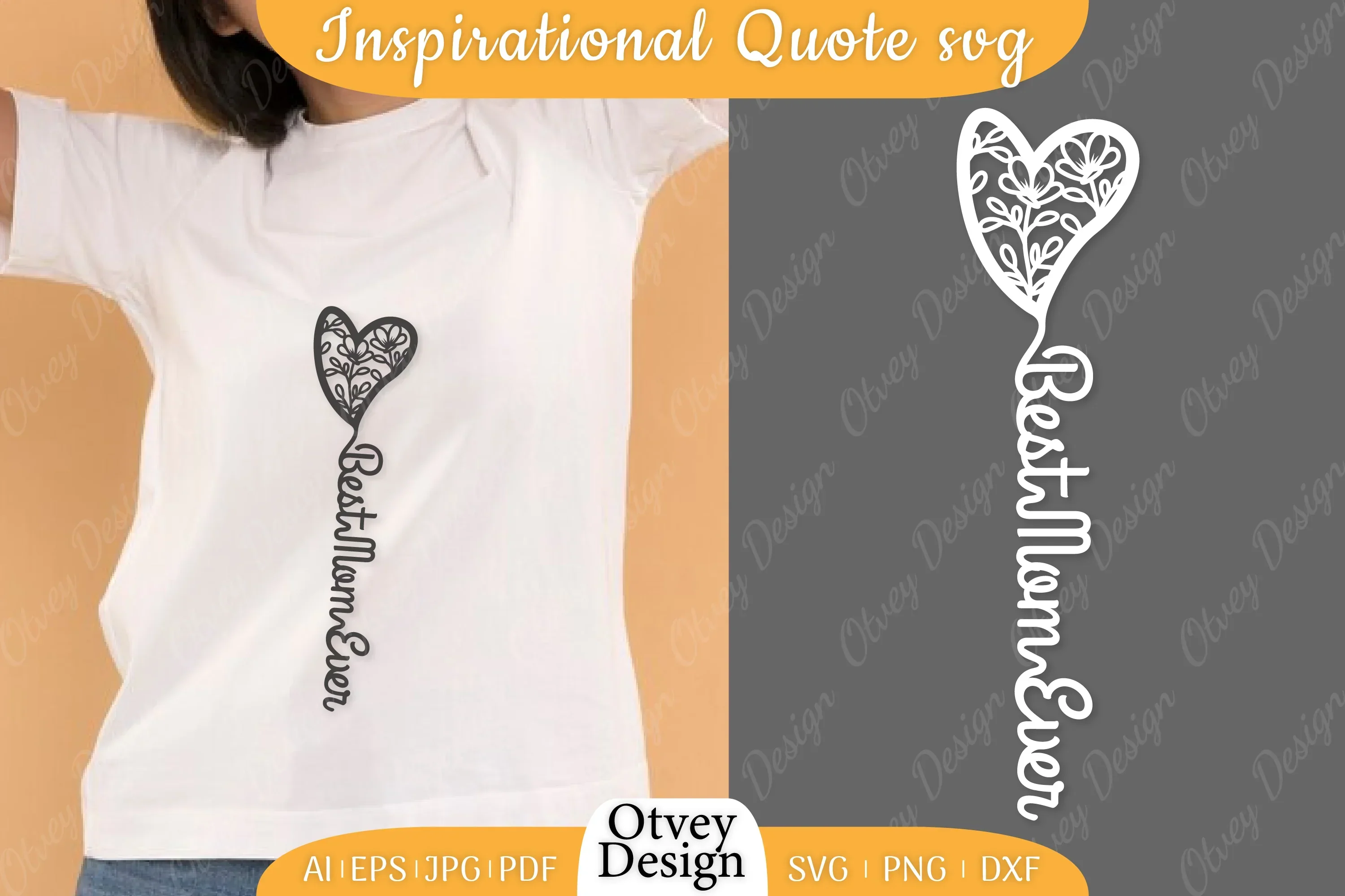 Mother's Day Love Floral Designs Gifts for Mom SVG Bundle