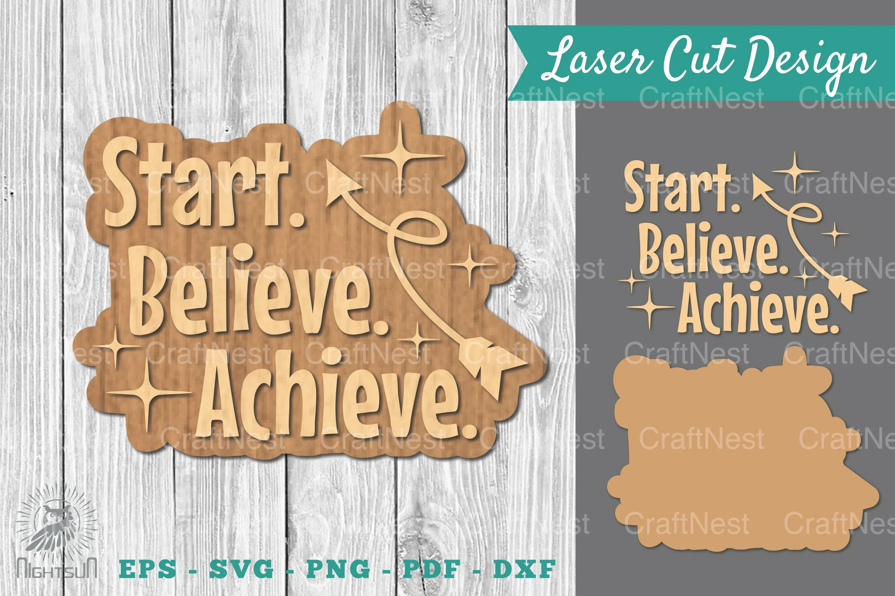 Motivational Laser Cut Decoration SVG Bundle