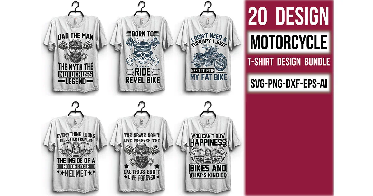 Motorcycle T Shirt Bundle - Image 3