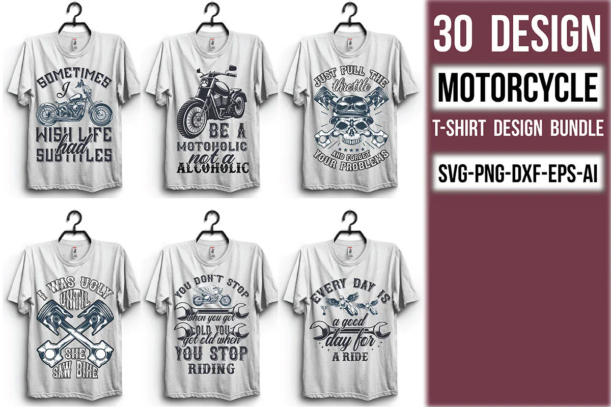 Motorcycle T Shirt Bundle