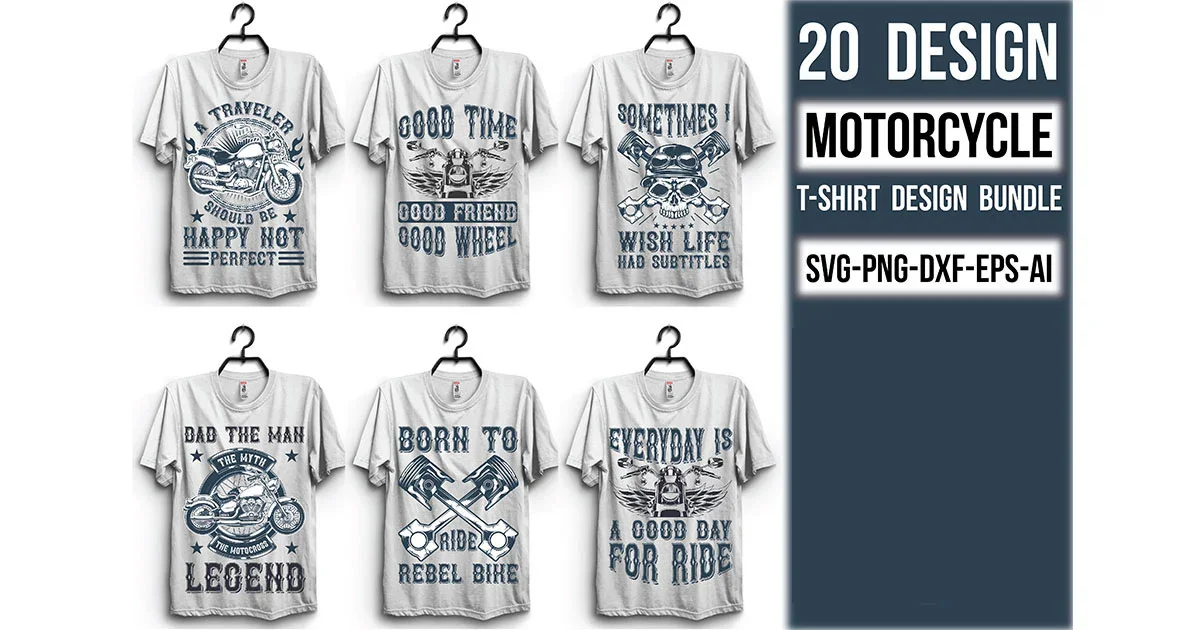 Motorcycle T Shirt Bundle - Image 3